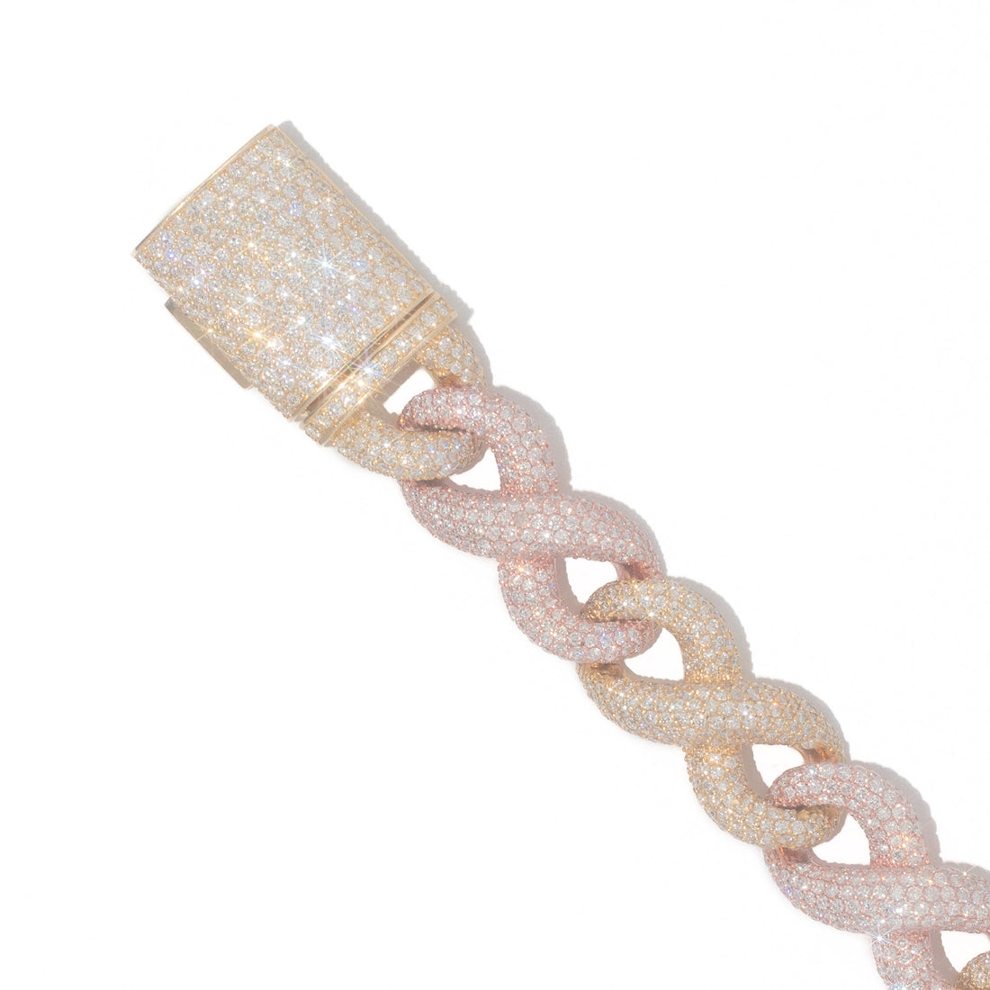 Infinity Link Bracelet With Diamonds