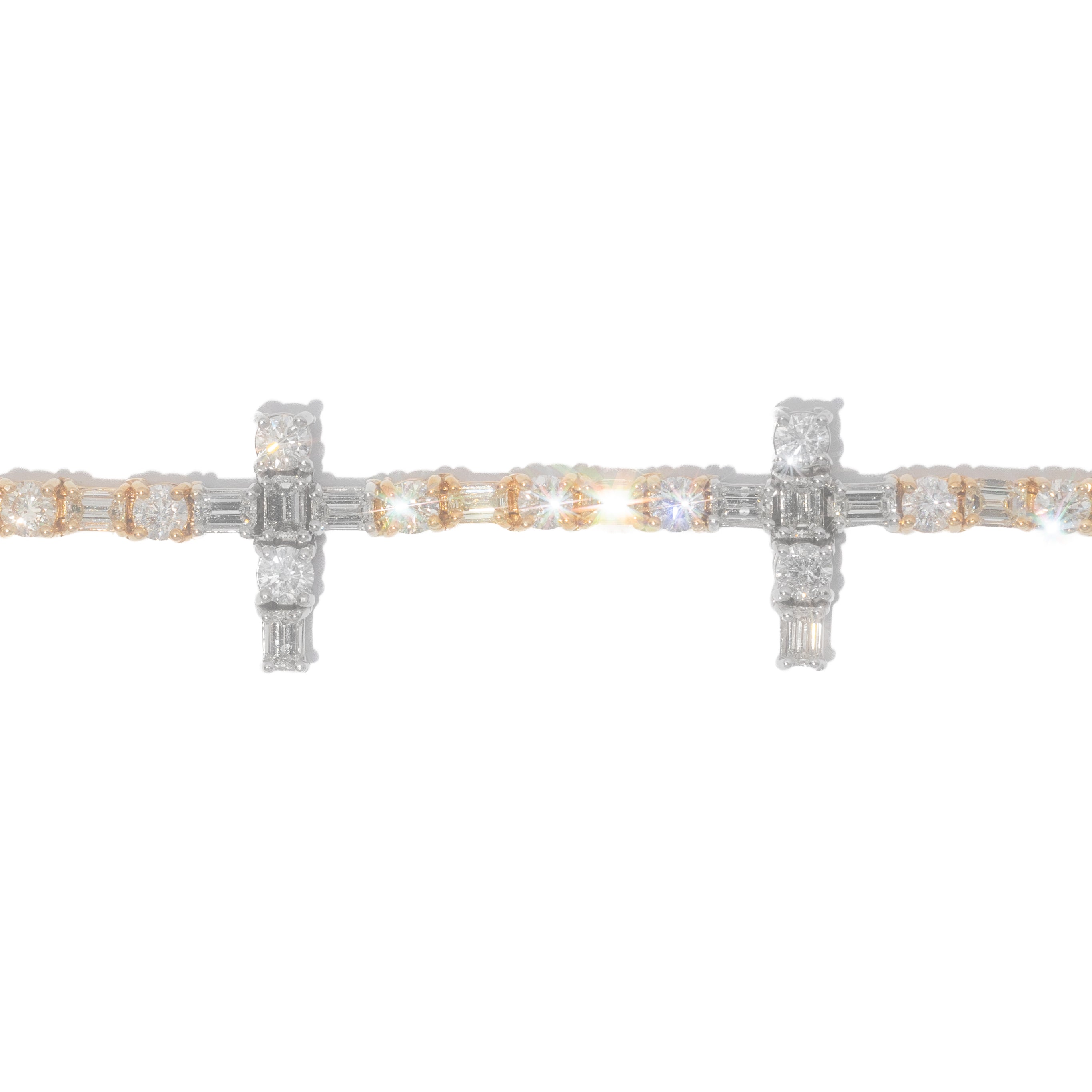 Cross Tennis Bracelet