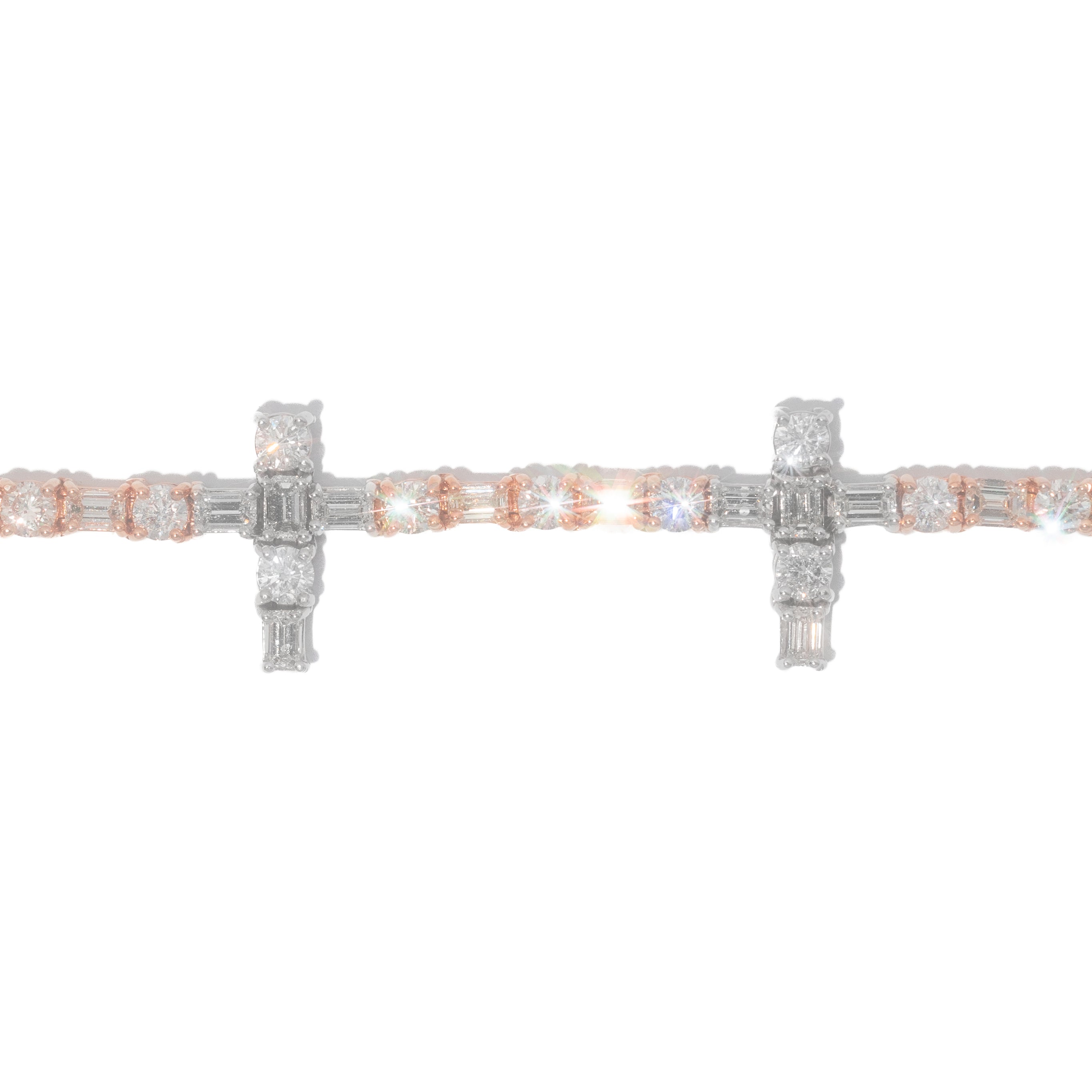 Cross Tennis Bracelet