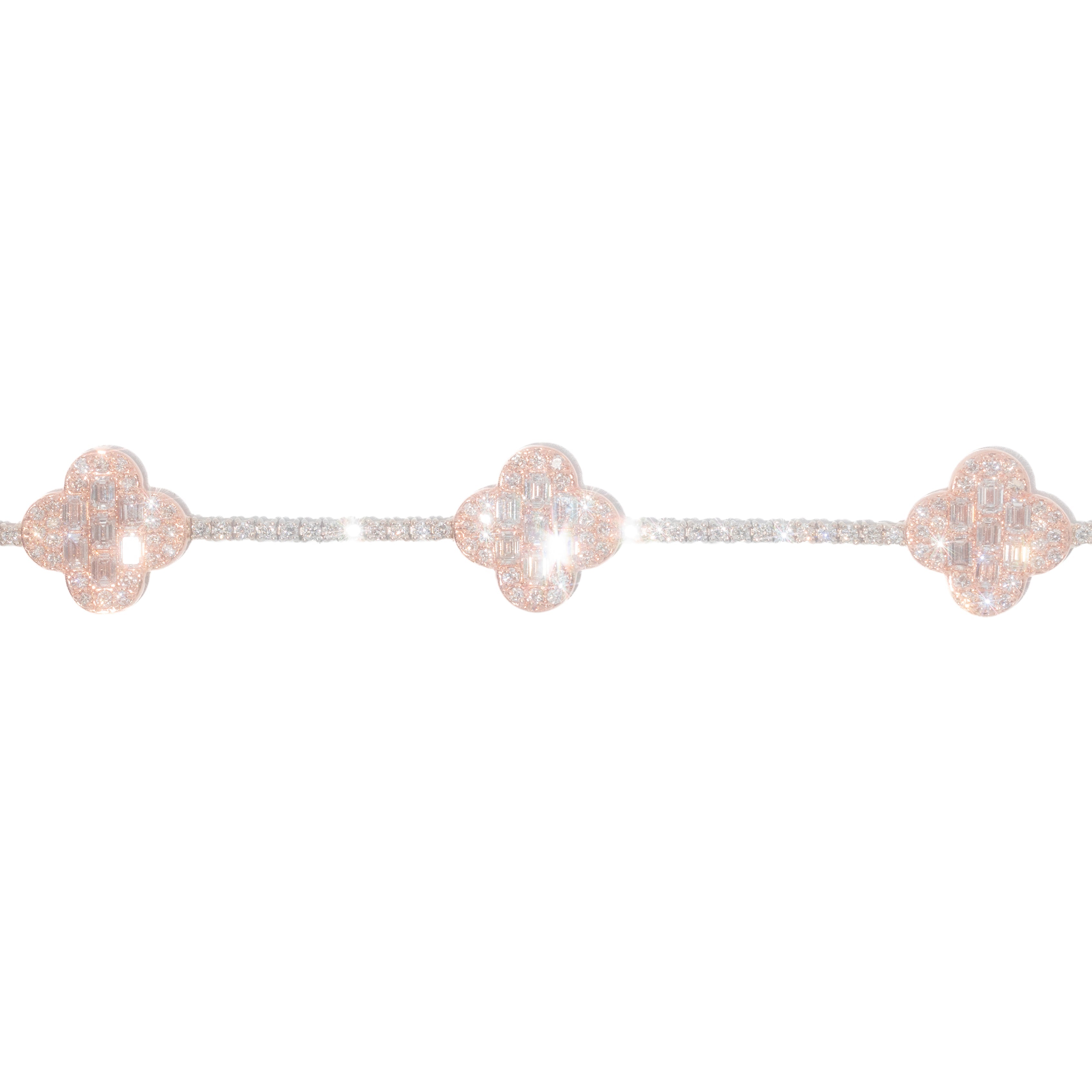 Motif Tennis Bracelet With Emeralds
