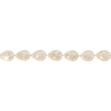 Pear Shape Bracelet With Baguettes