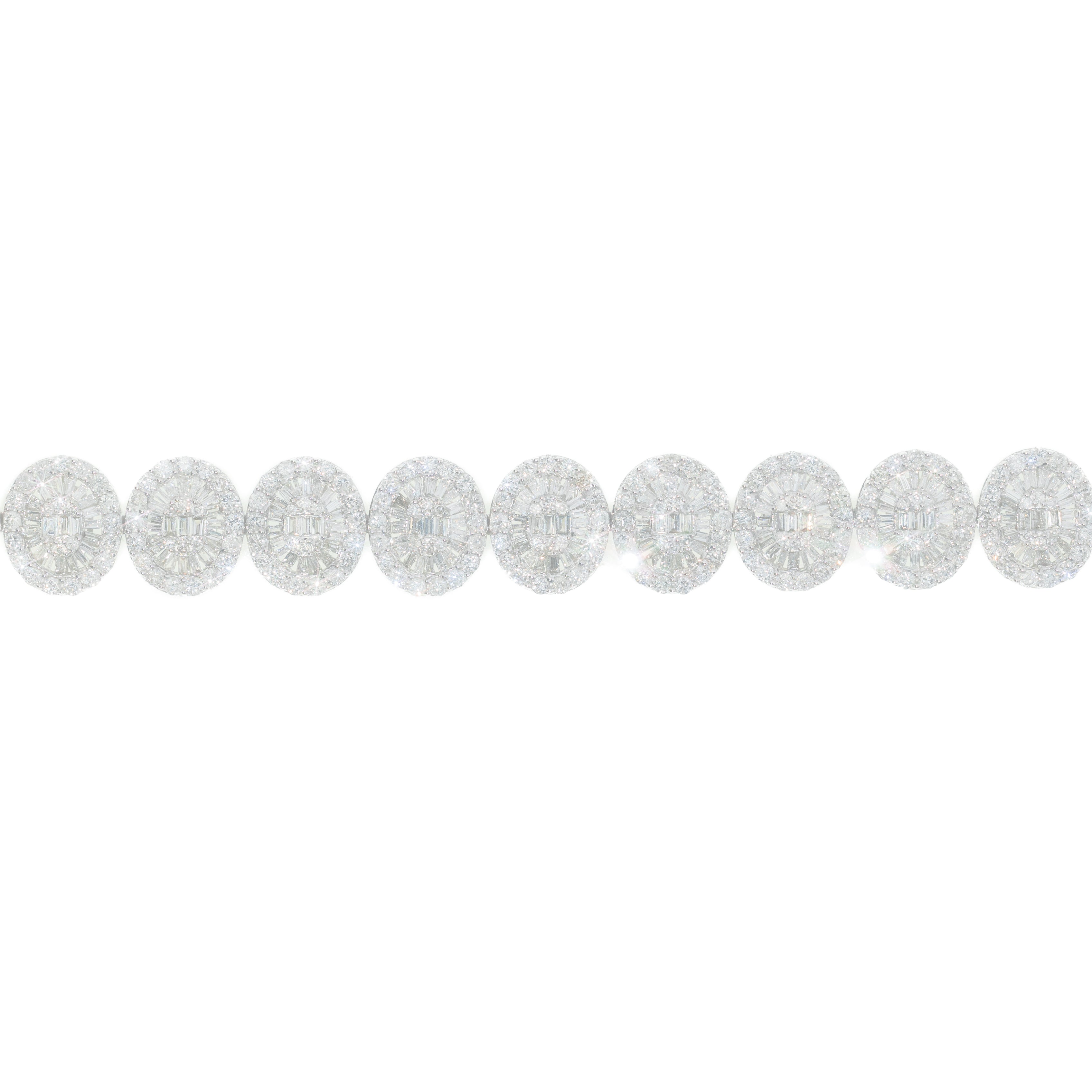 Bracelet With Diamonds & Baguettes