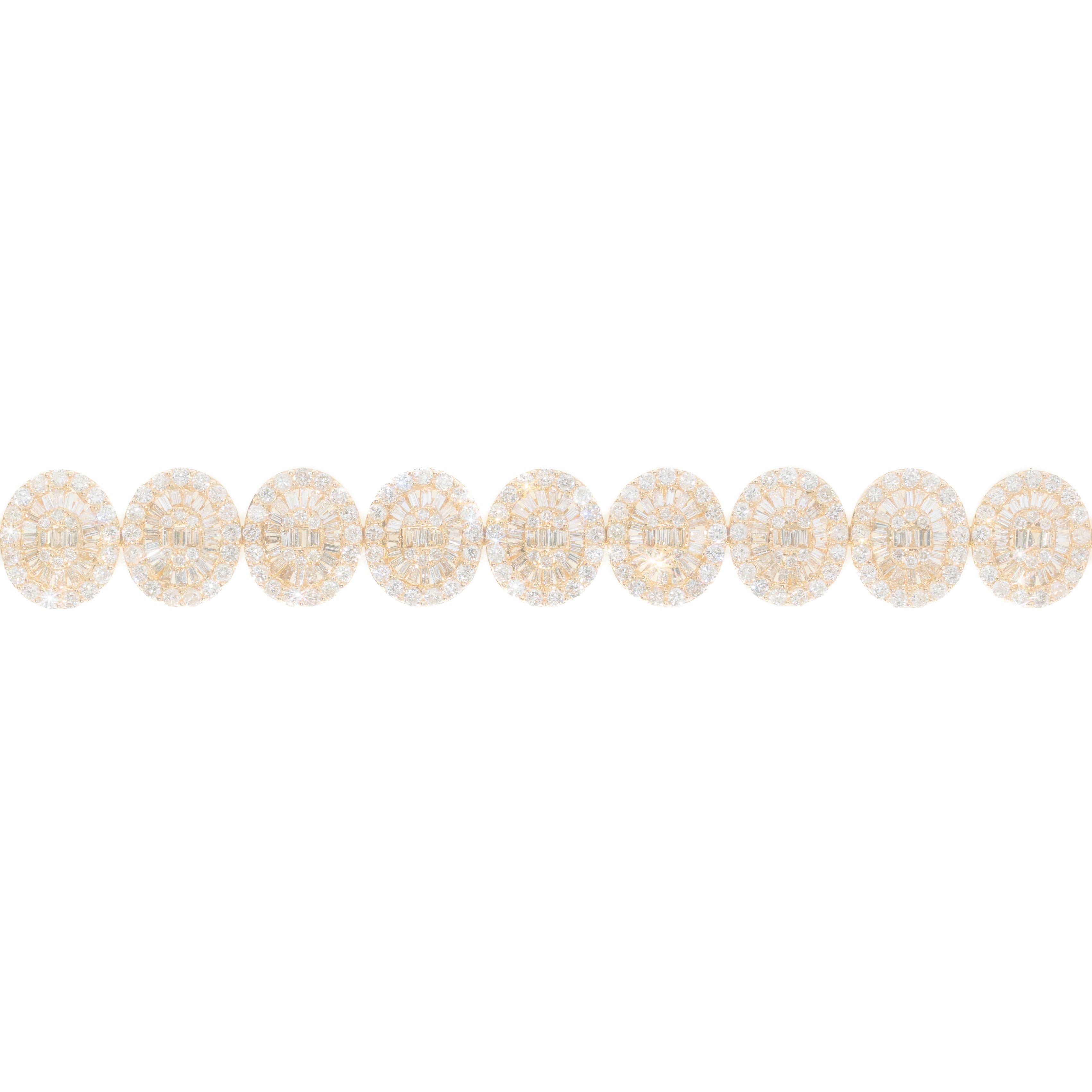 Bracelet With Diamonds & Baguettes