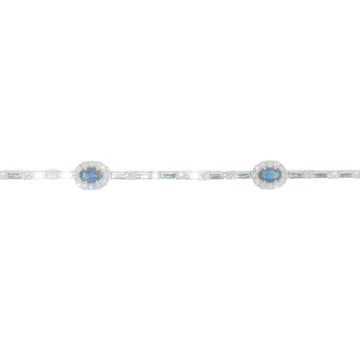 Diamond Bracelet With Sapphires