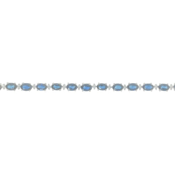 Diamond Bracelet With Sapphires