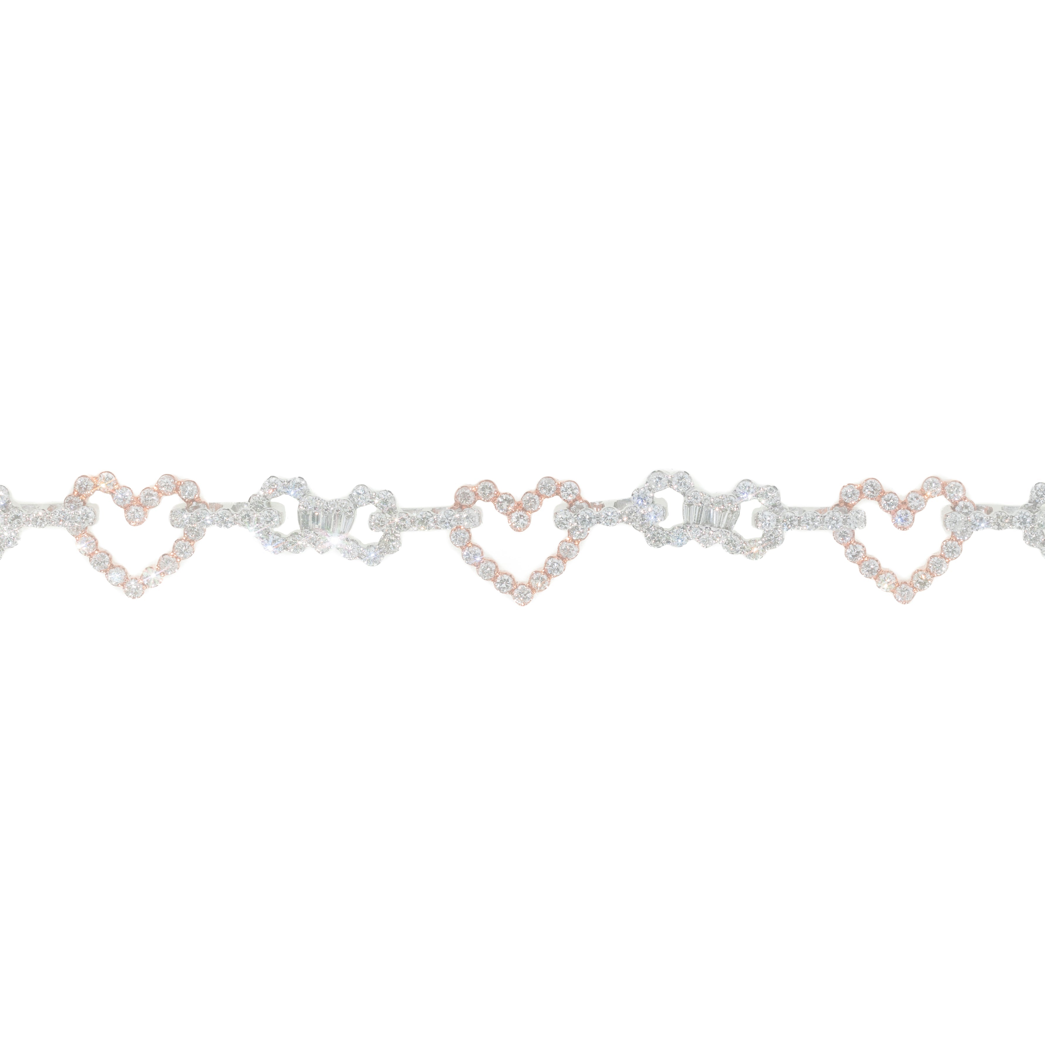 Heart Bracelet With Diamonds