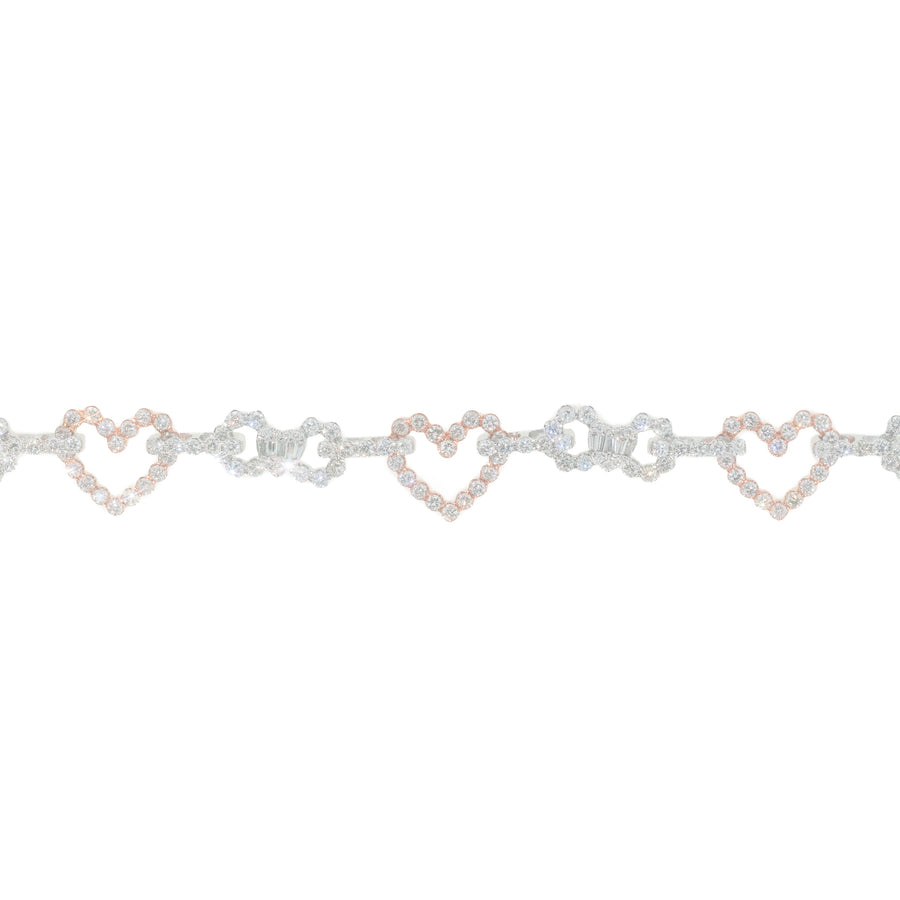 Heart Bracelet With Diamonds