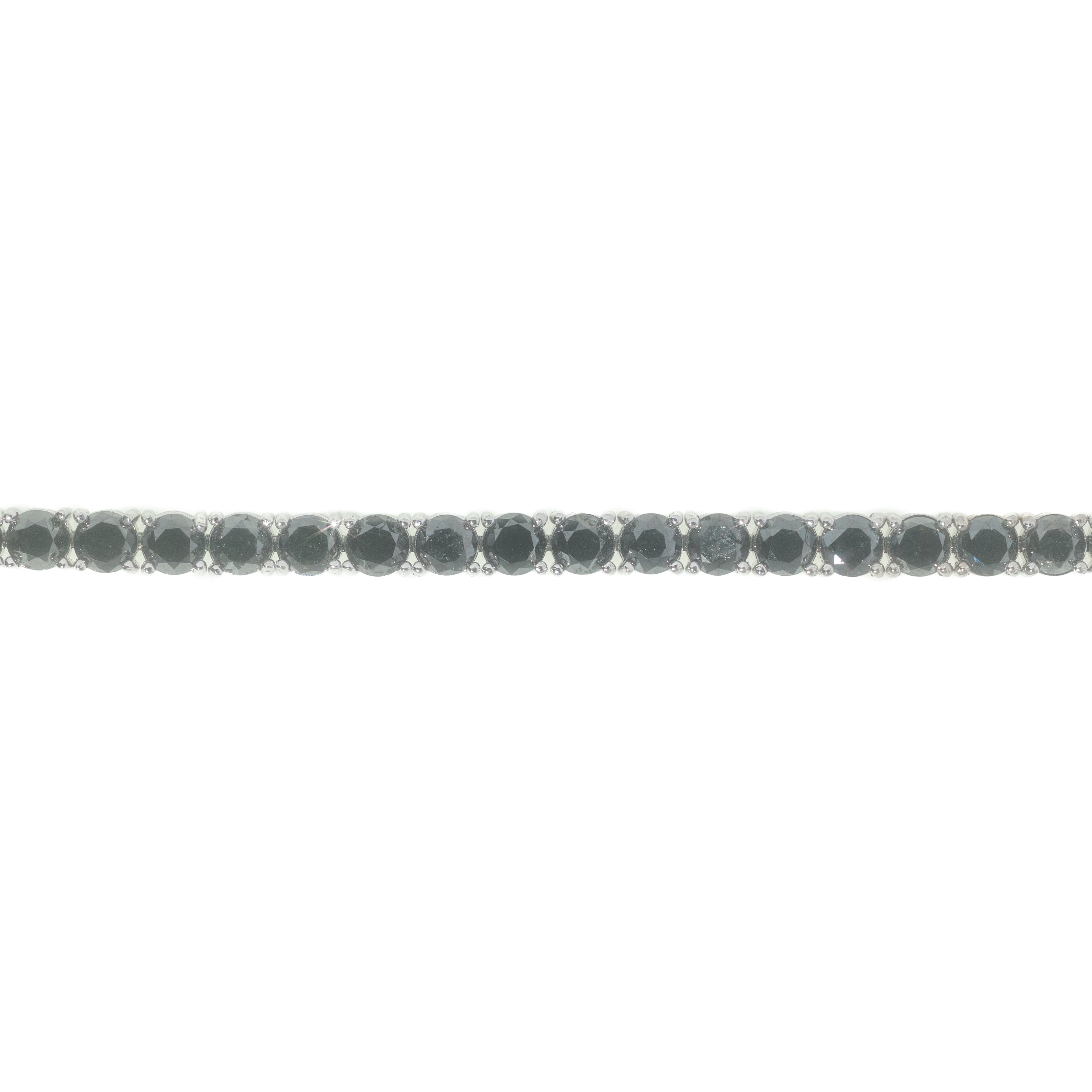 Tennis Bracelet With Black Diamonds