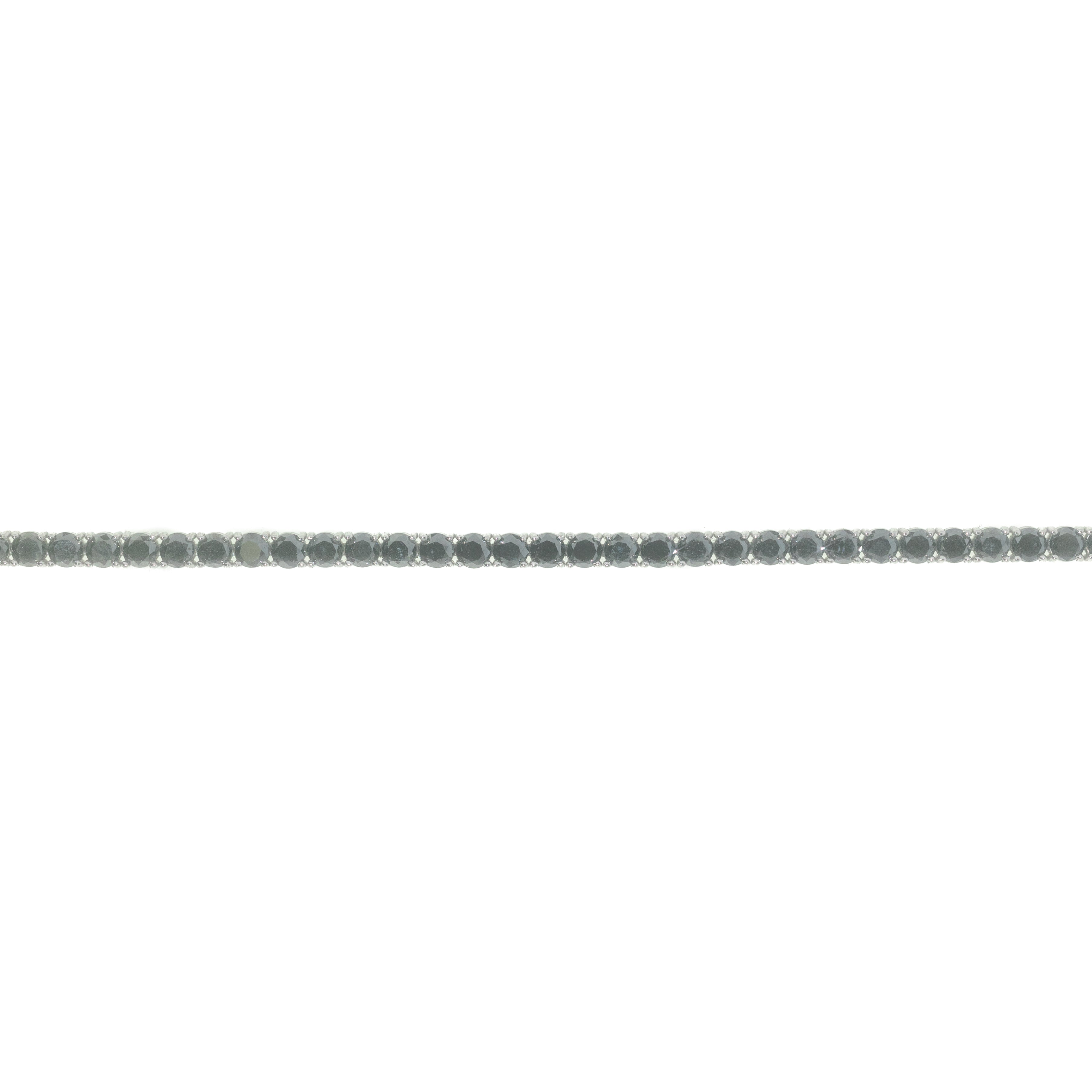 Tennis Bracelet With Black Diamonds
