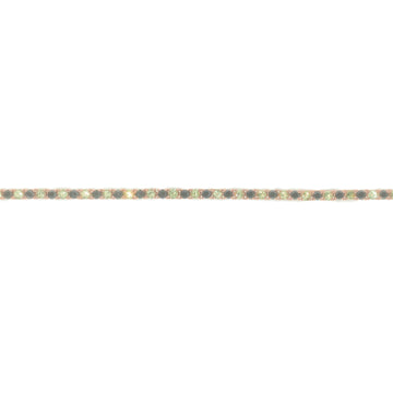 Tennis Bracelet With Diamonds & Sapphires