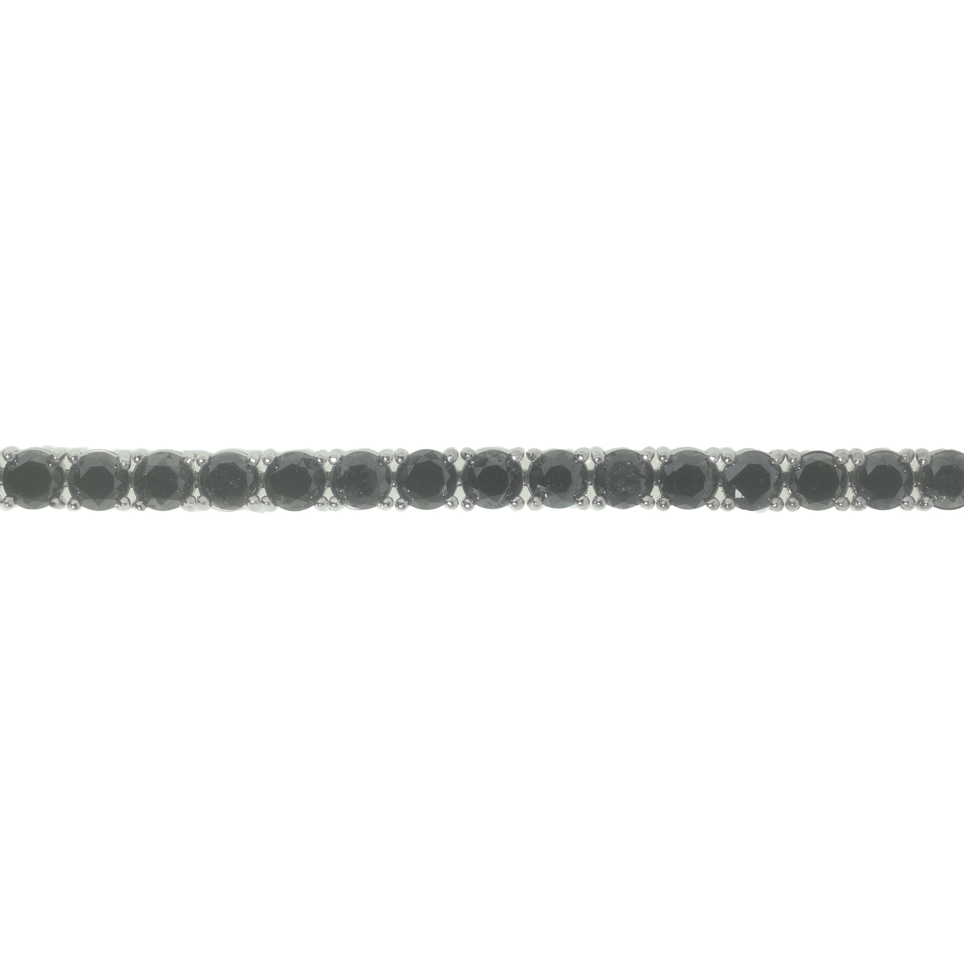 Tennis Bracelet With Black Diamonds