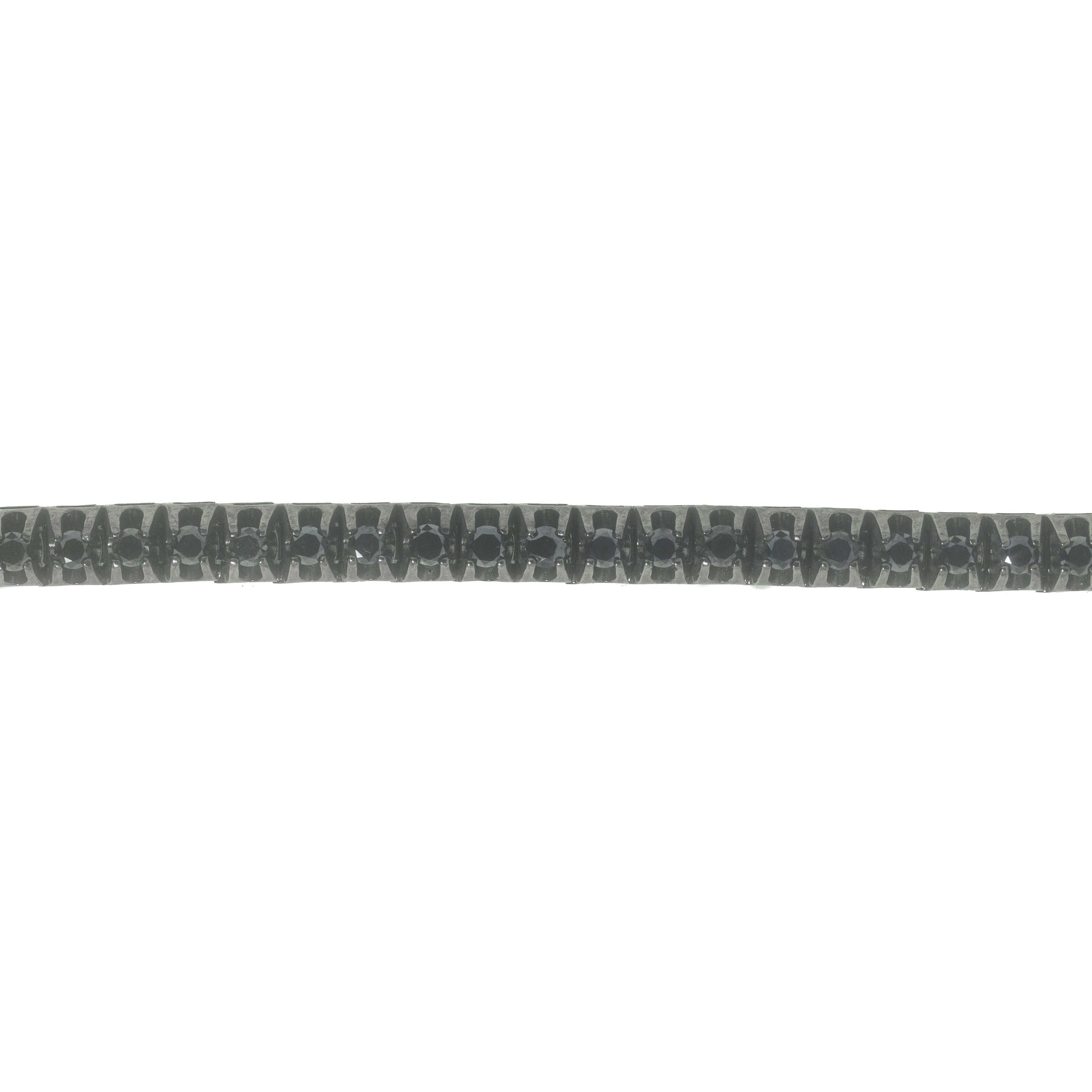 Tennis Bracelet With Black Diamonds