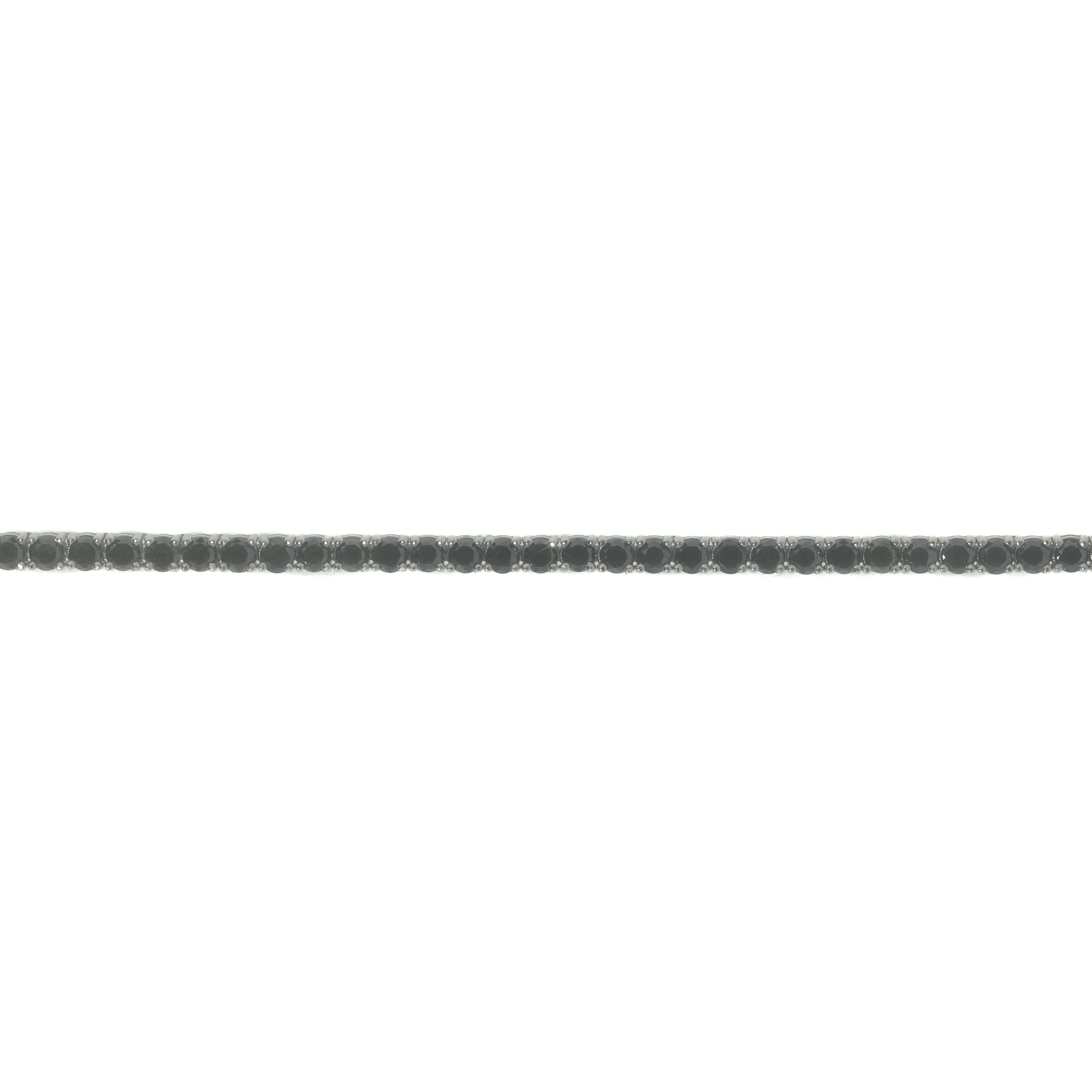 Tennis Bracelet With Black Diamonds