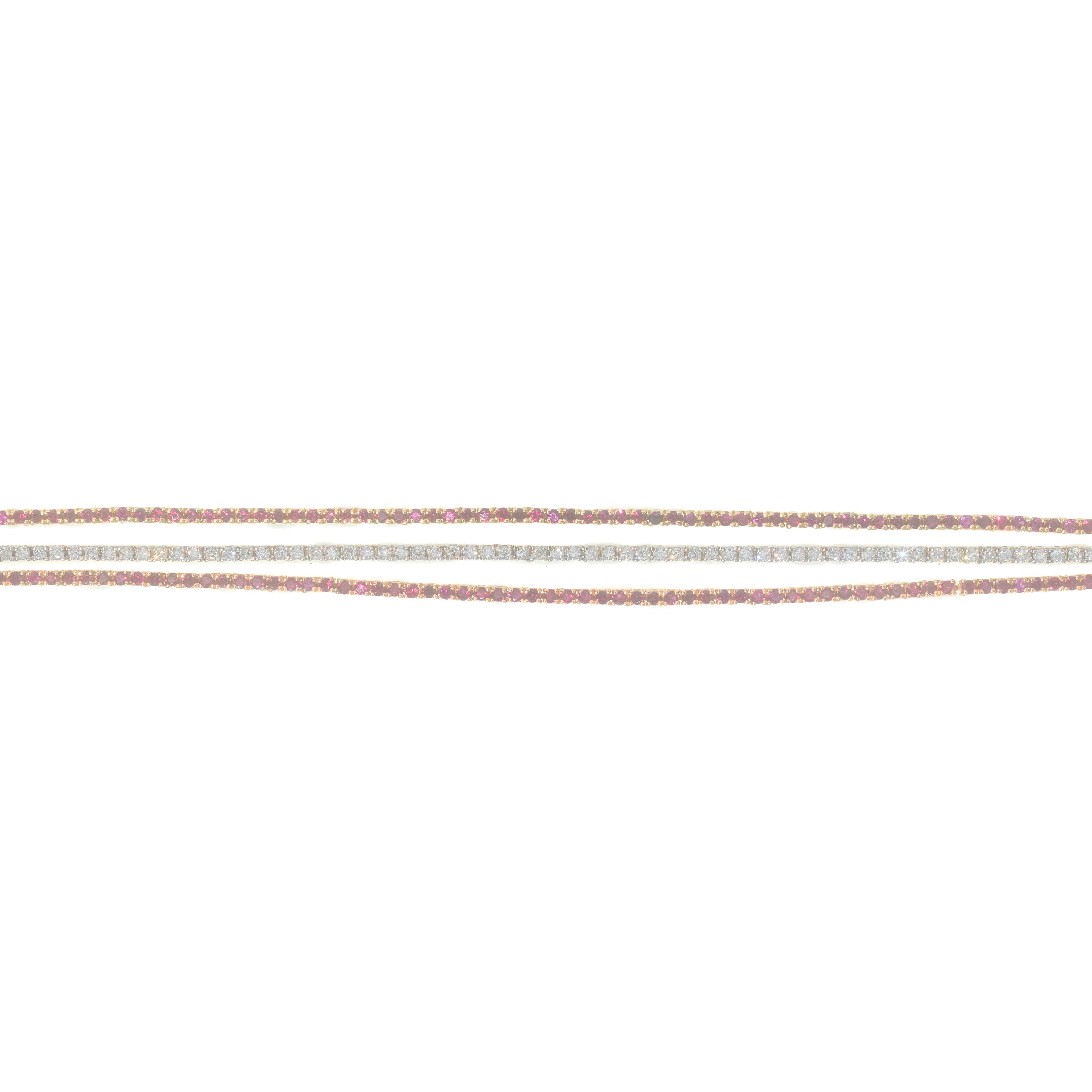 Womans Tennis Bracelet With Rubys