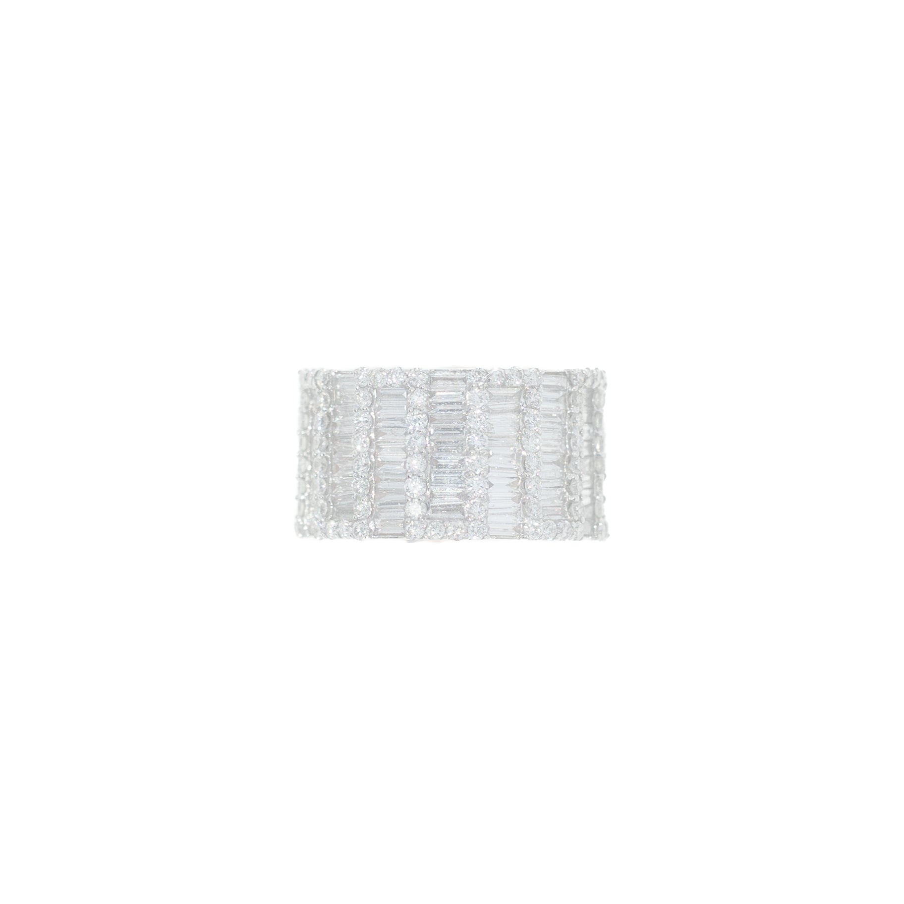 Eternity Ring With Diamonds & Baguettes