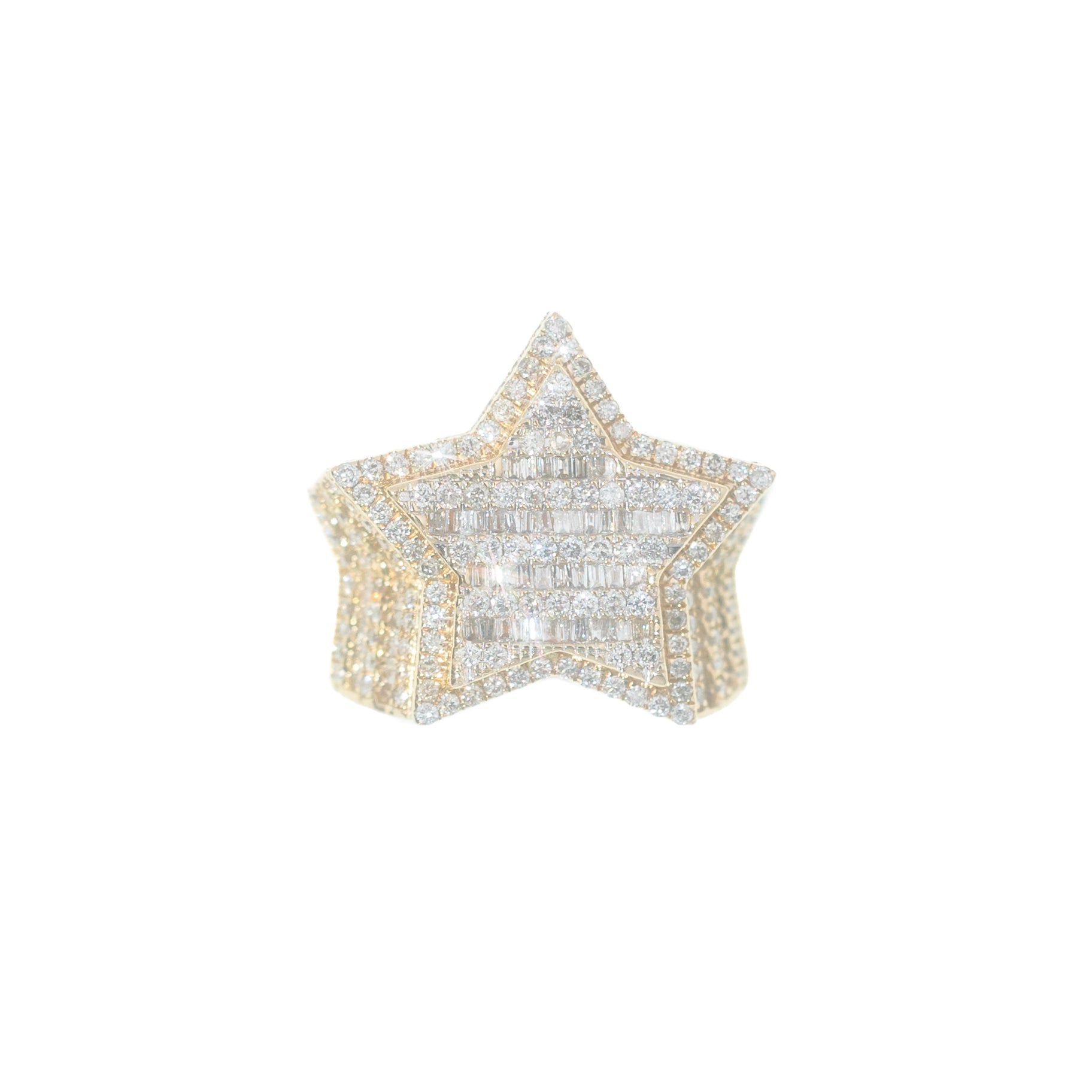 Star Ring With Emeralds