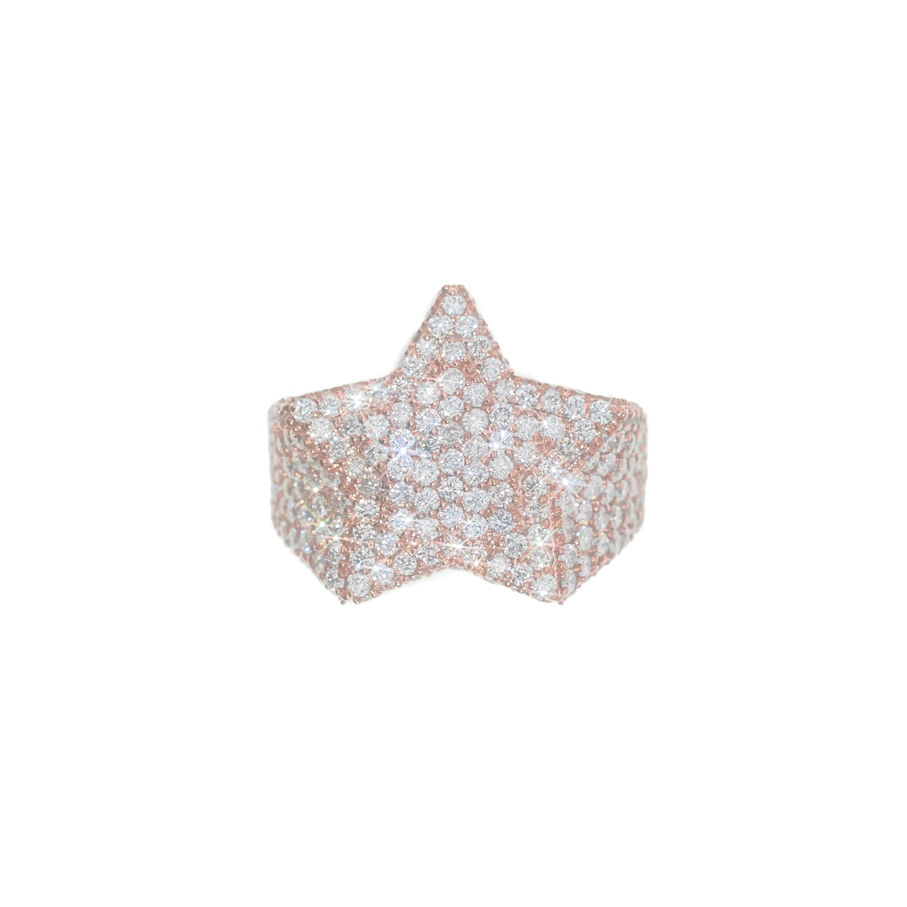 Star Ring With Diamonds