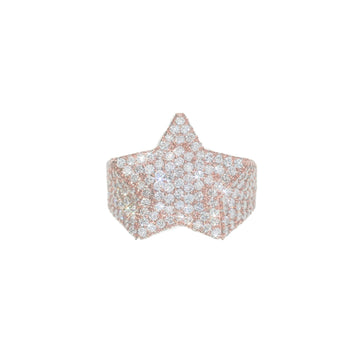 Star Ring With Diamonds