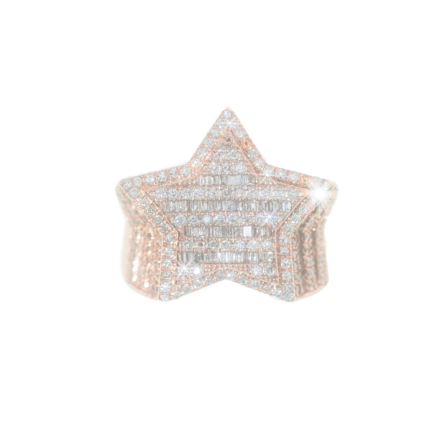 Star Ring With Emeralds
