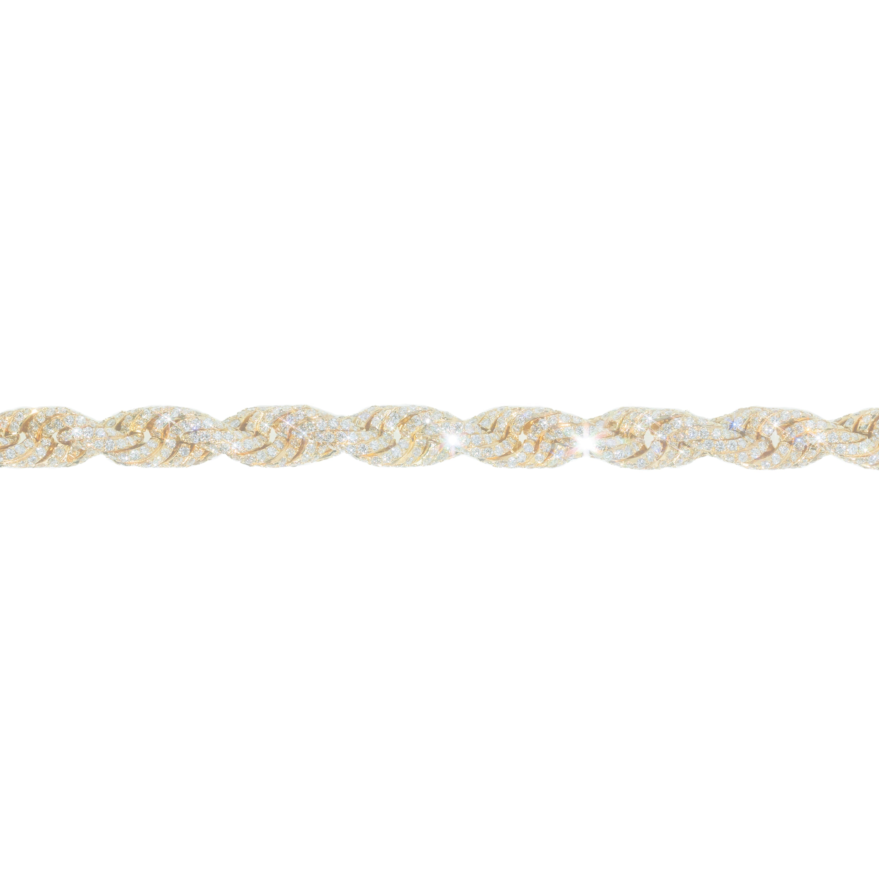 Rope Bracelet With Diamonds