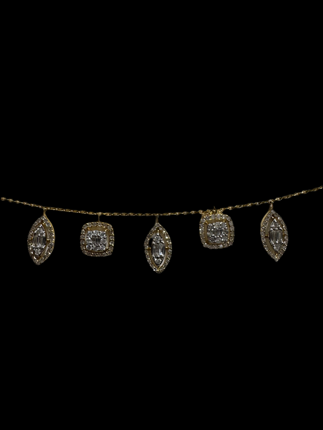 14K Yellow Gold & Natural Diamond Bracelet