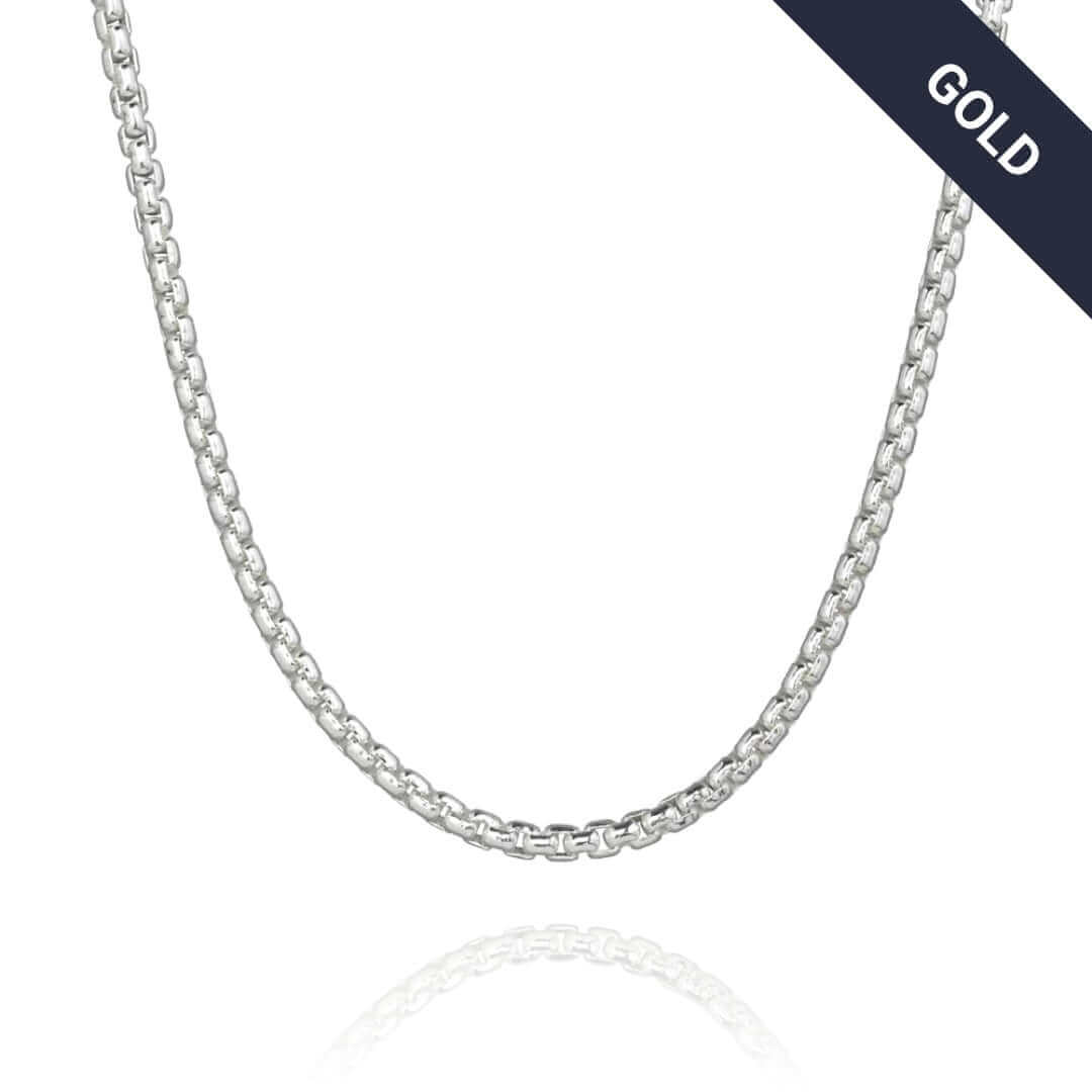 Box Chain White Gold - 2mm
