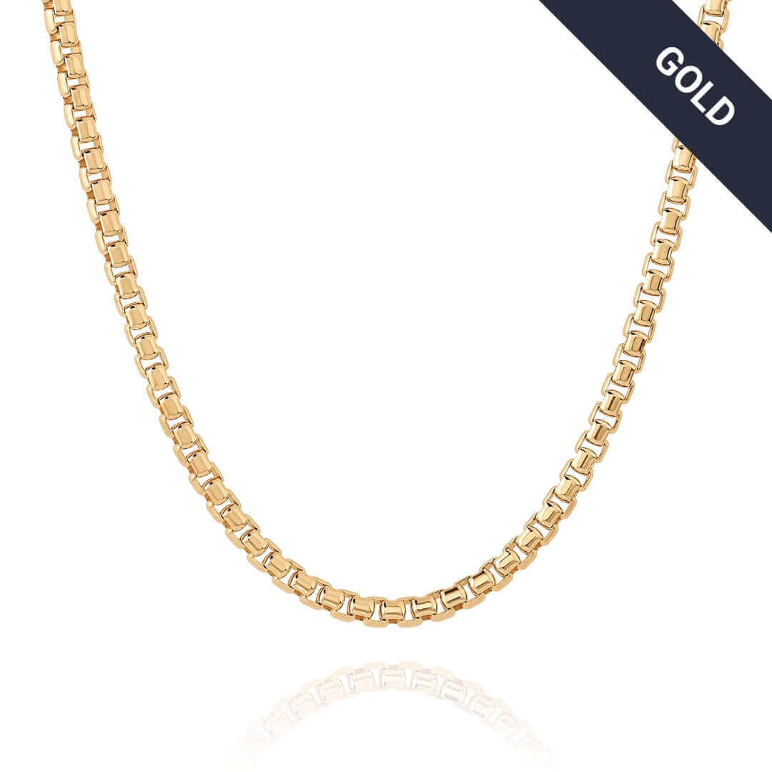 Box Chain Yellow Gold - 3.5mm
