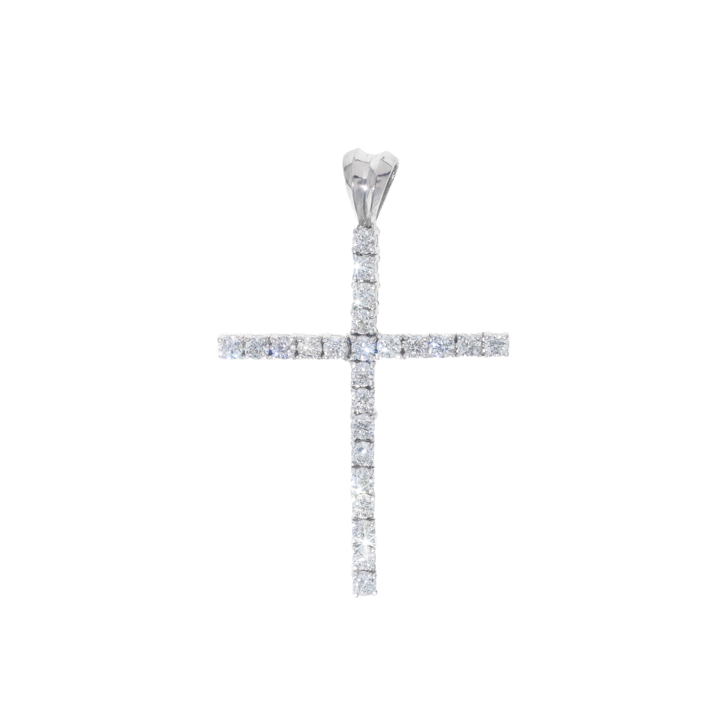 Lab Cross With Diamonds