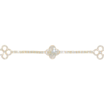 Tennis Bracelet with Clover