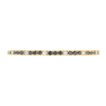 Lab Bangle With Black Diamonds