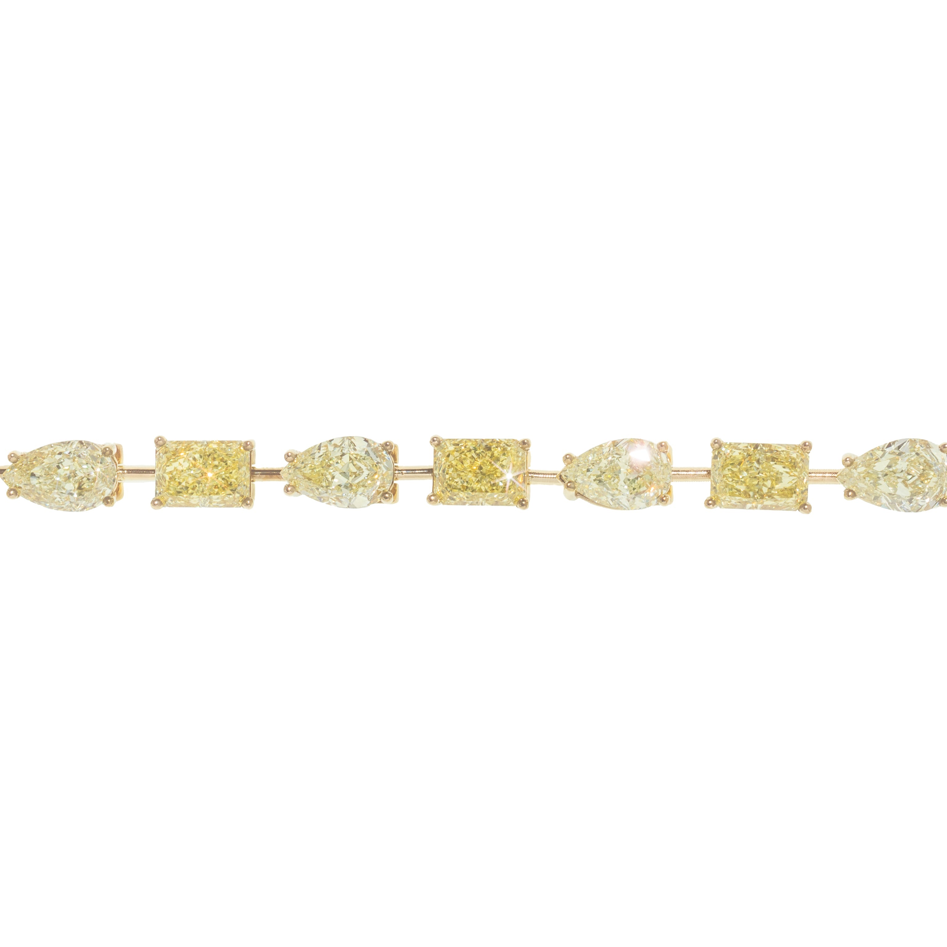 Lab Mixed Shape Diamond Bracelet