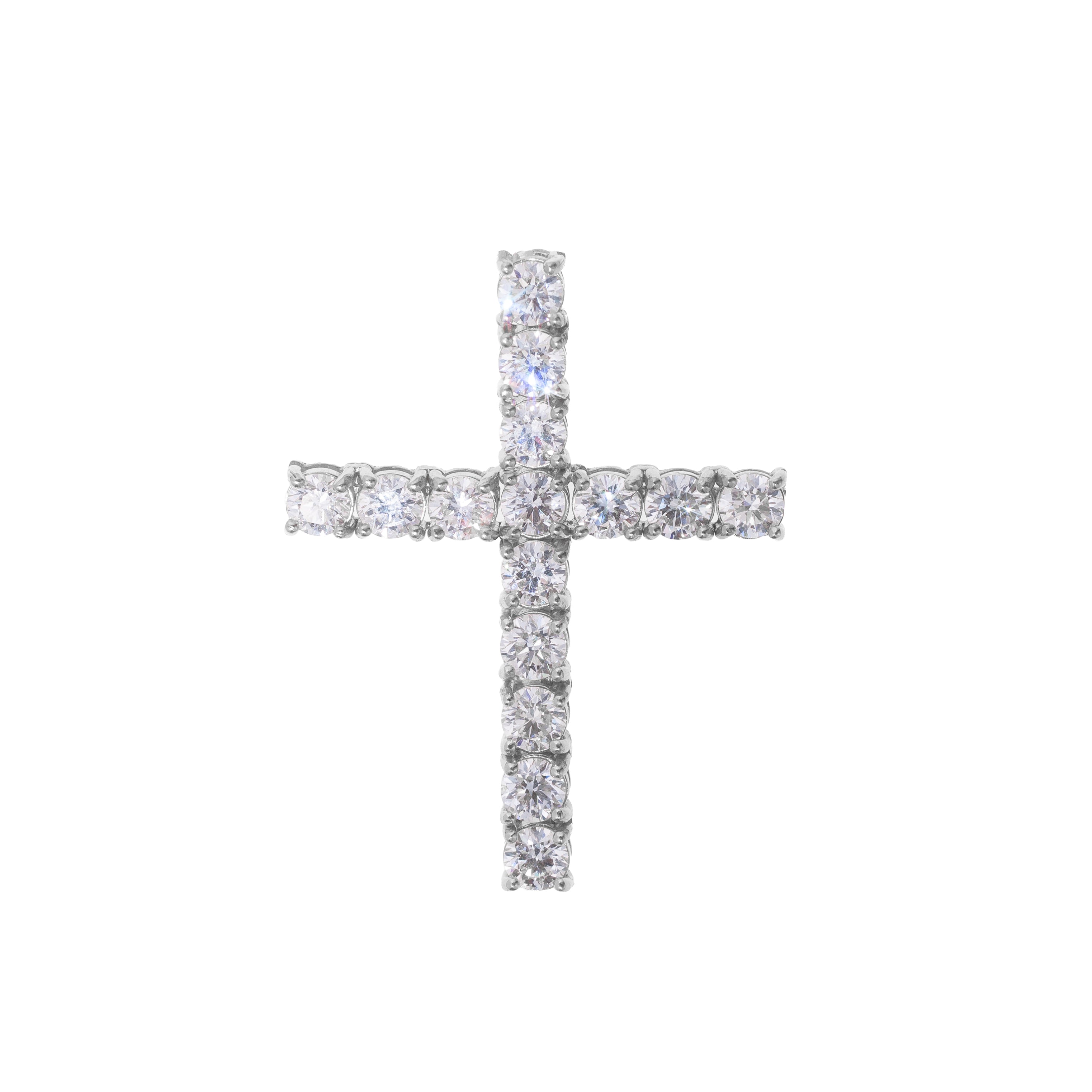 Lab Cross With Diamonds