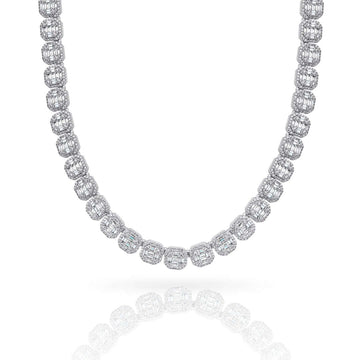 Cluster Tennis Chain 14k - 11mm