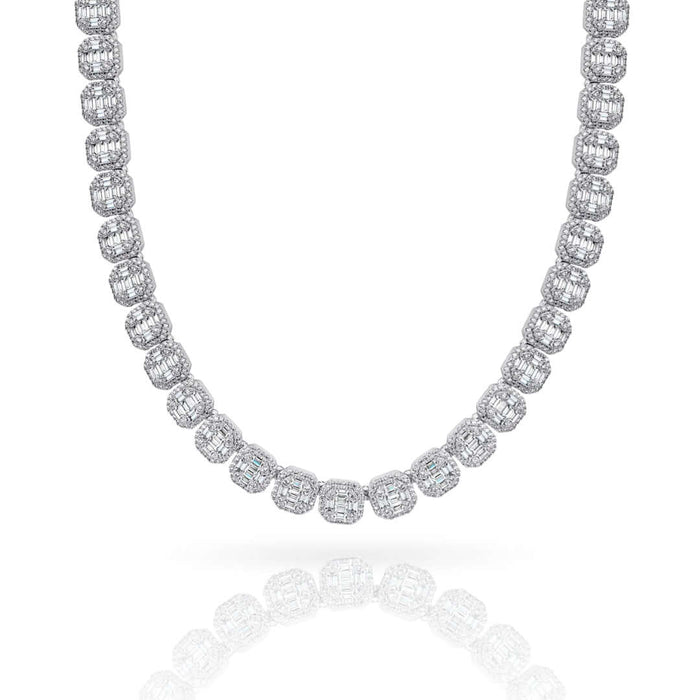 Cluster Tennis Chain 14k - 11mm