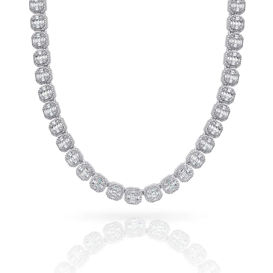 Cluster Tennis Chain 14k - 11mm