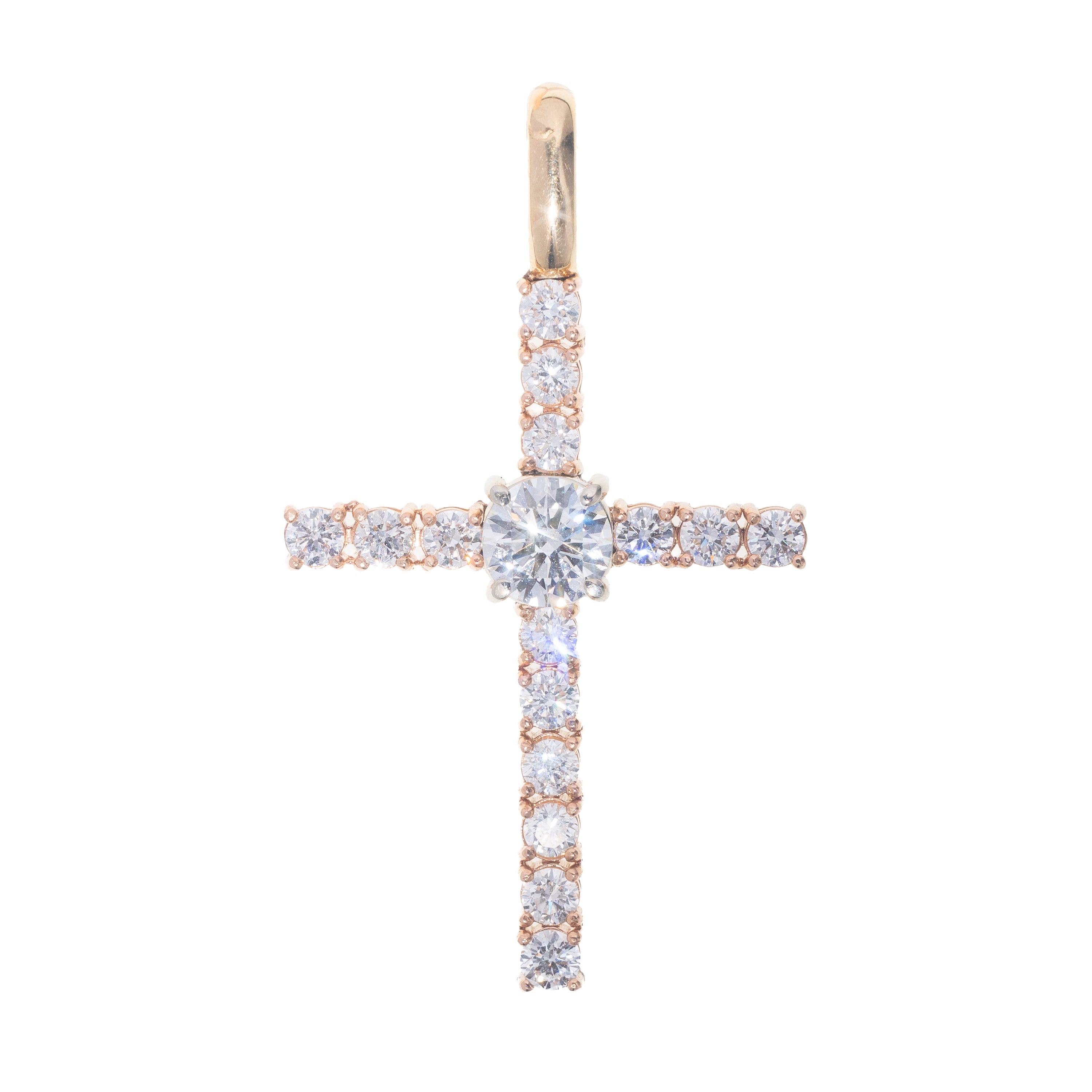 Lab Cross With Diamonds
