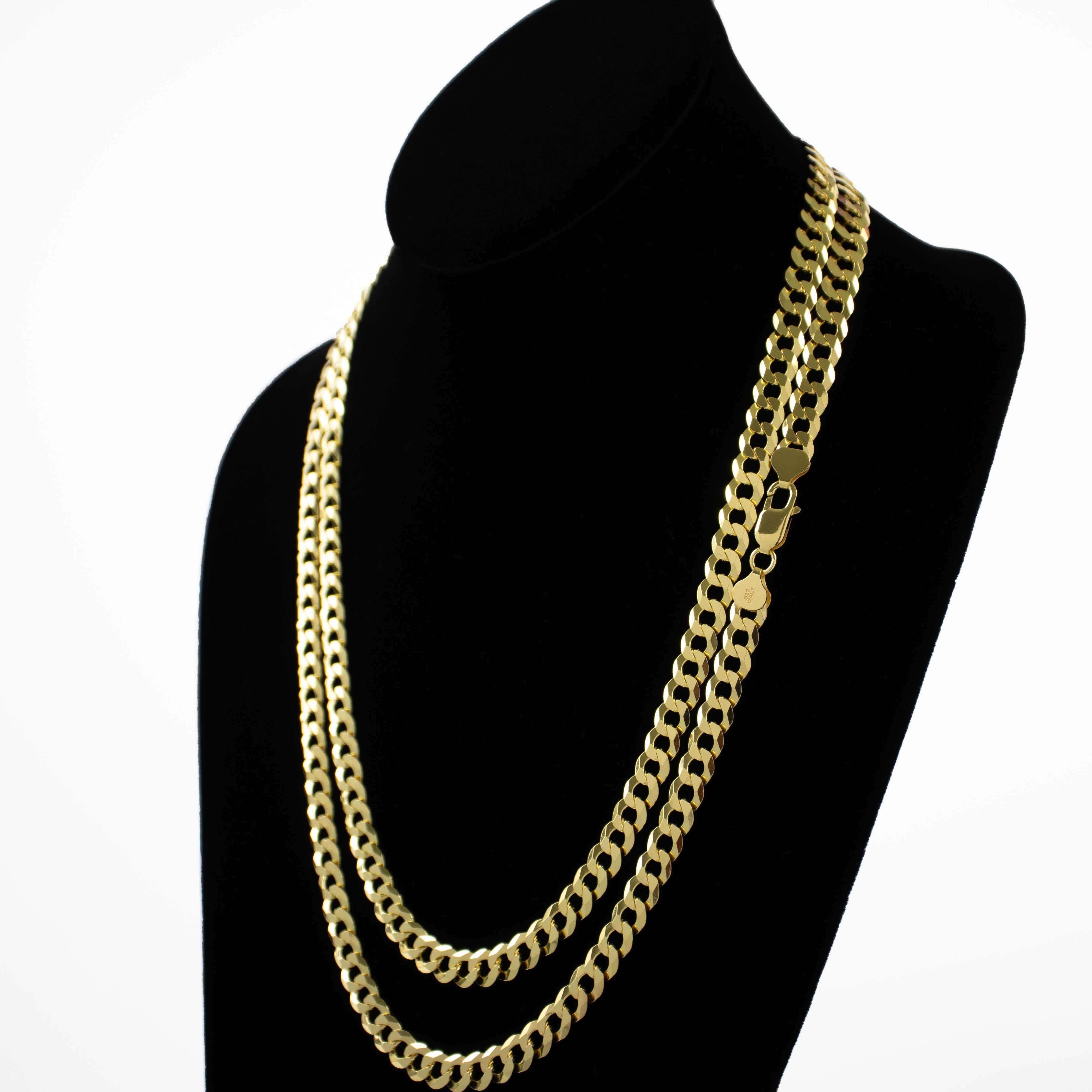 Curb Link Chain - 8mm 14k Gold Bonded