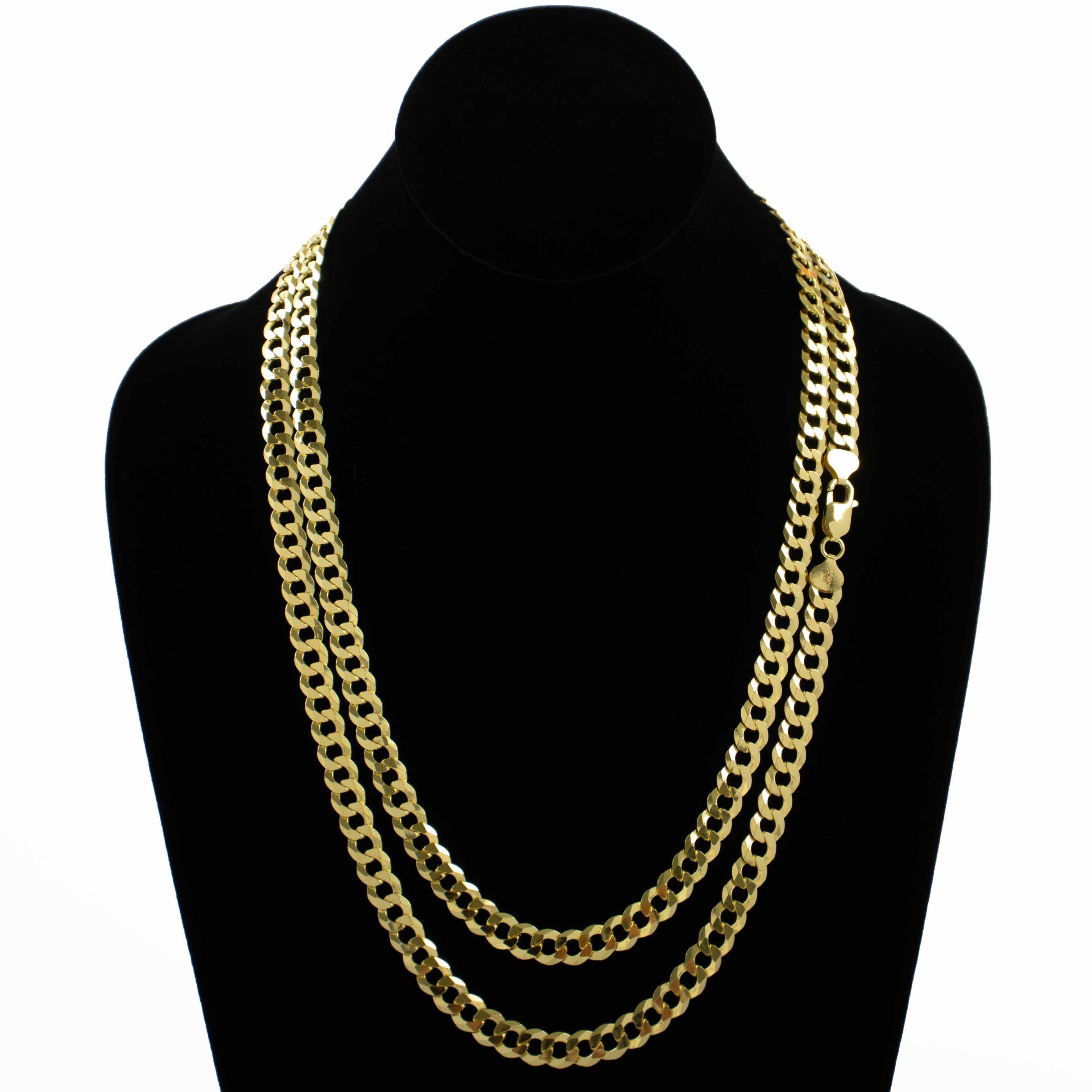 Curb Link Chain - 8mm 14k Gold Bonded