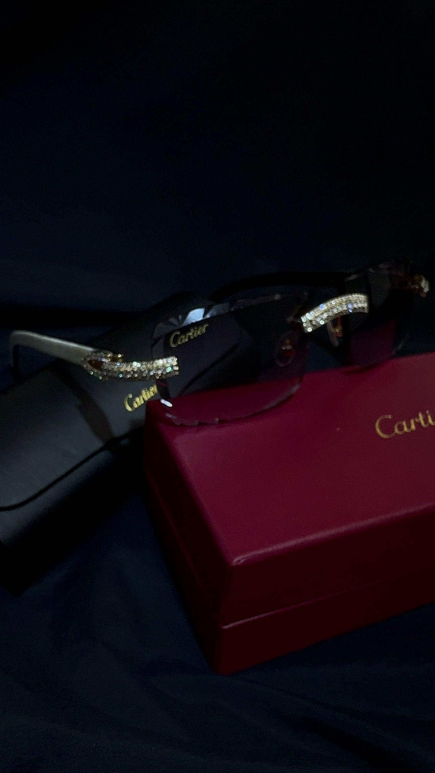 Gold & Diamond Cartier Sunglasses