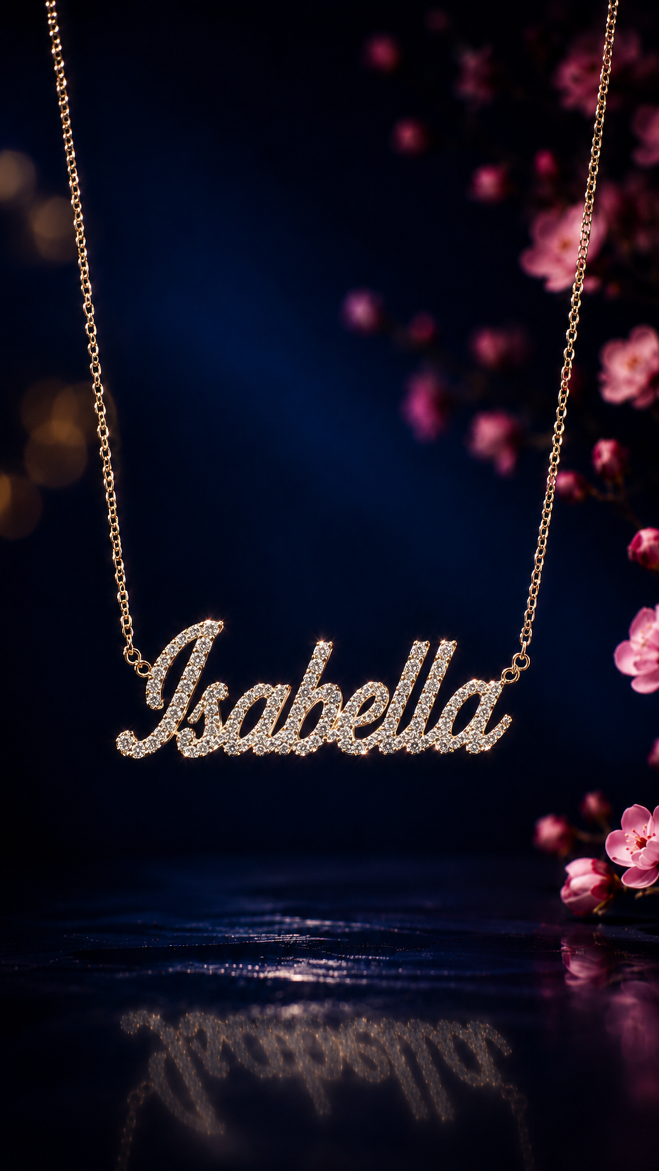 Gold & Diamond Name + Necklace