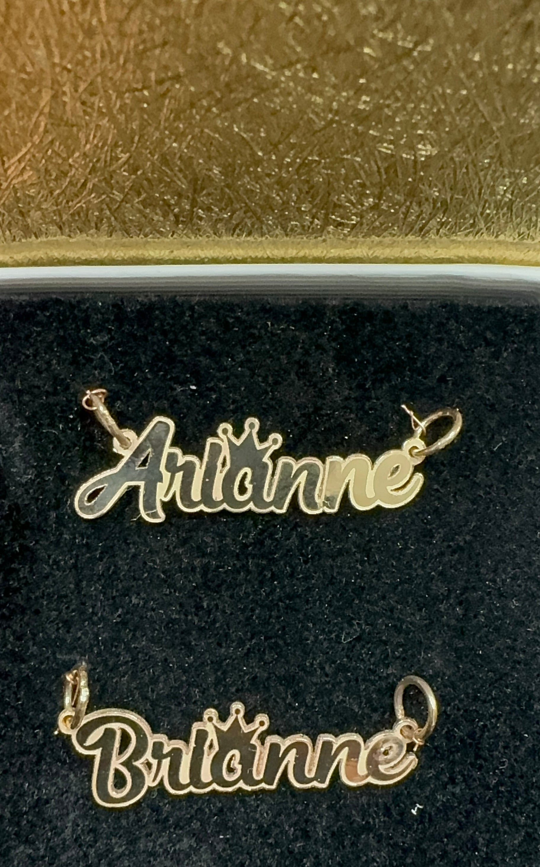 Gold Name Pendant