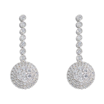 Hanging Earrings With Diamonds