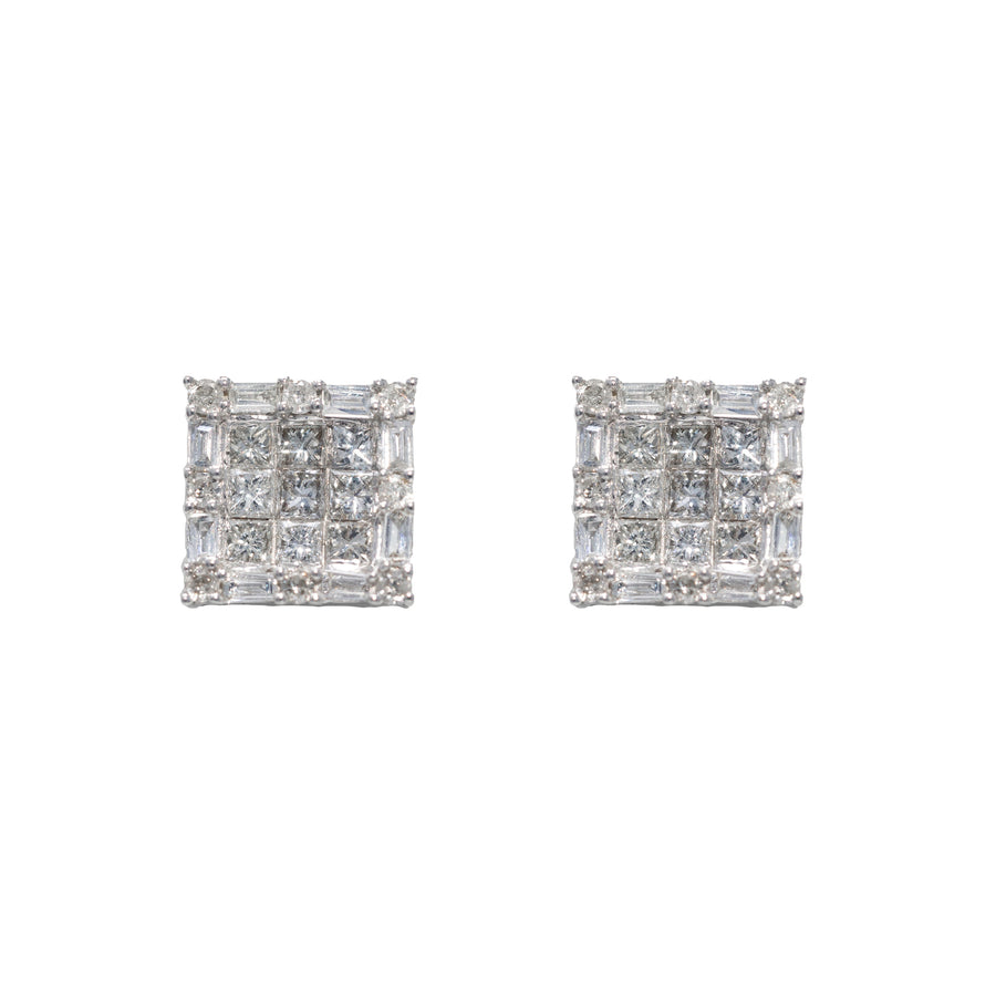 Earring With Emeralds And Baguettes
