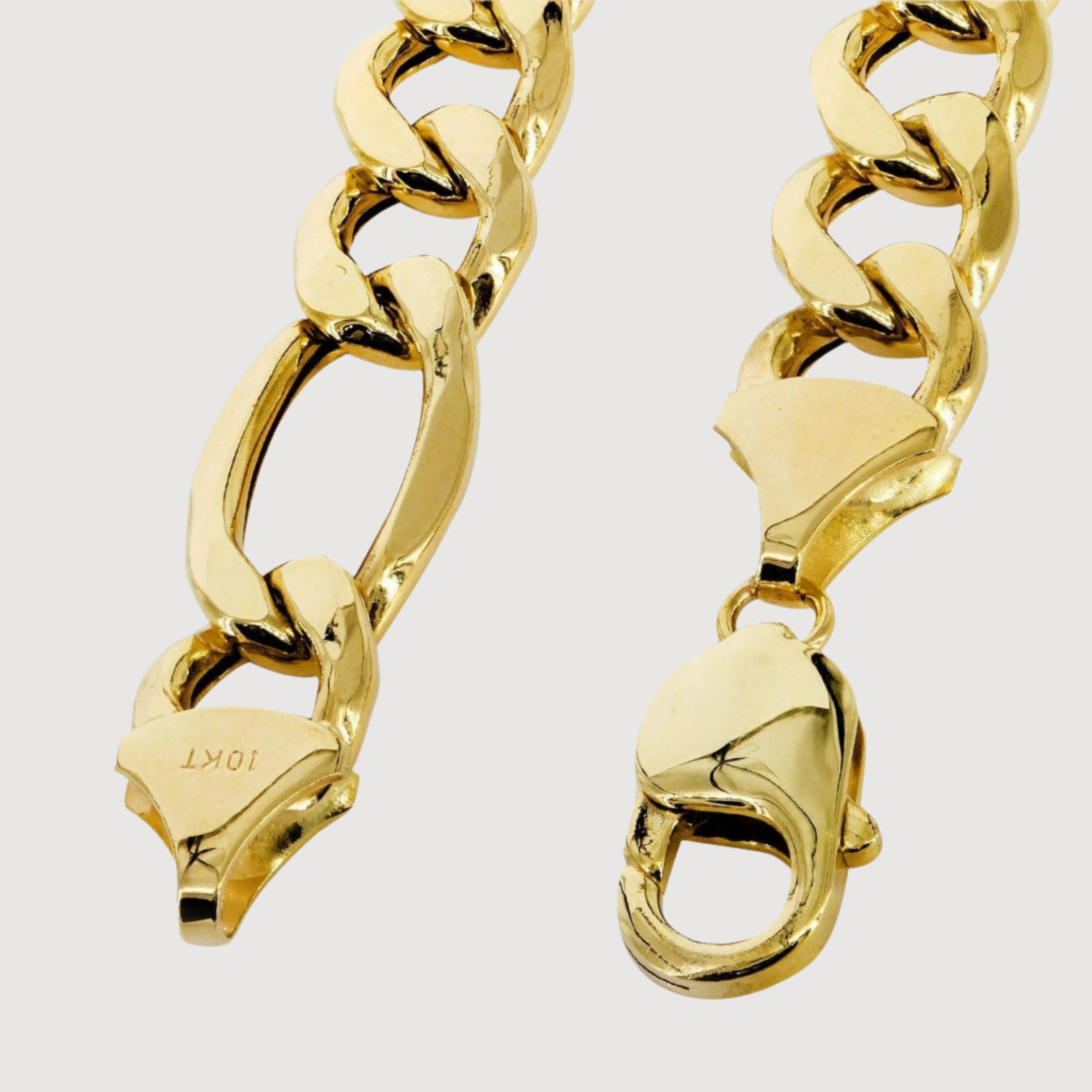 Figaro Chain 3mm – Solid Yellow Gold