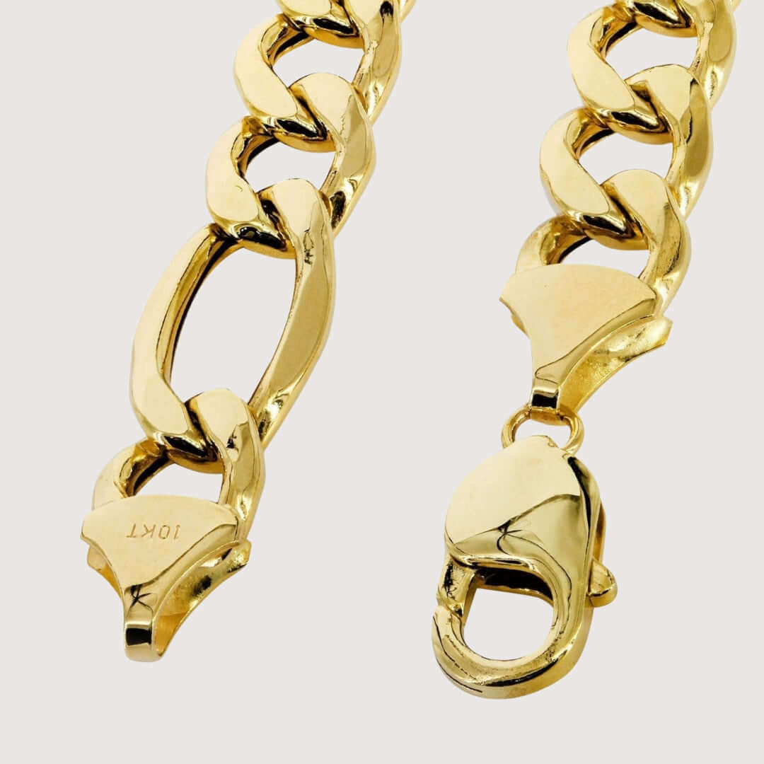 Figaro Chain 4.5mm  – Solid Yellow Gold