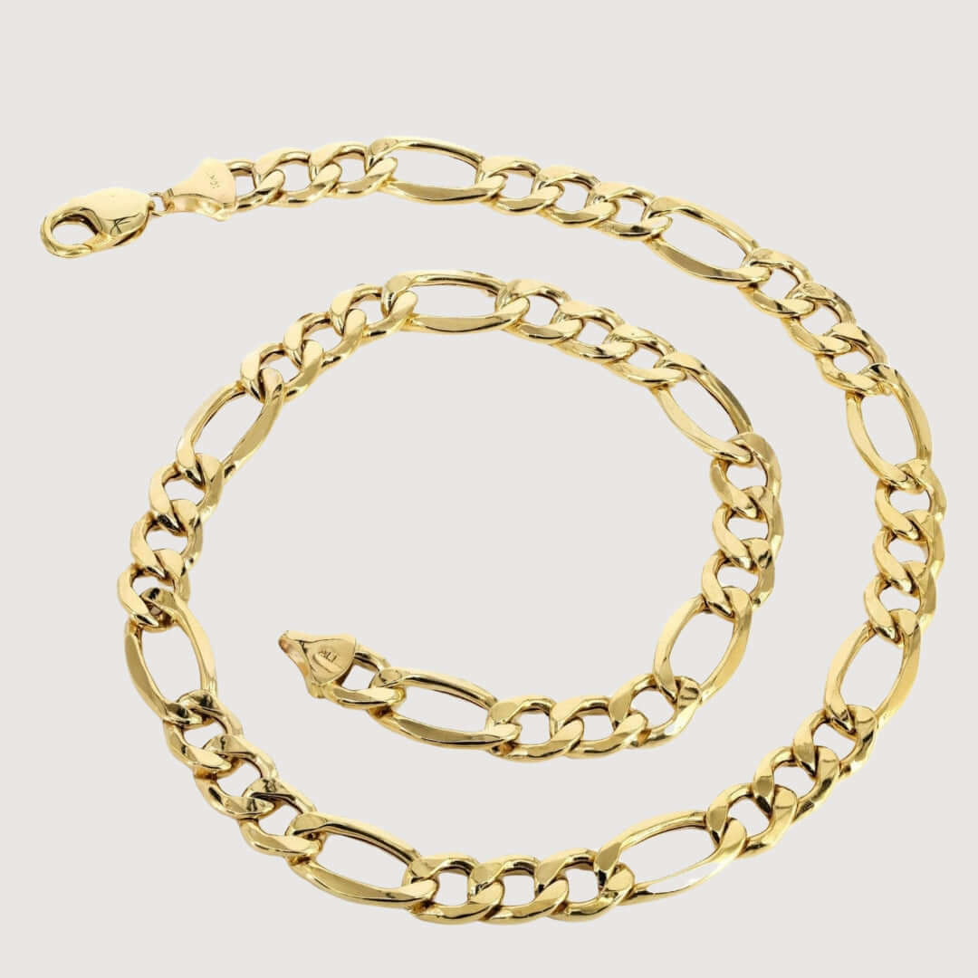 Figaro Chain 4.5mm  – Solid Yellow Gold