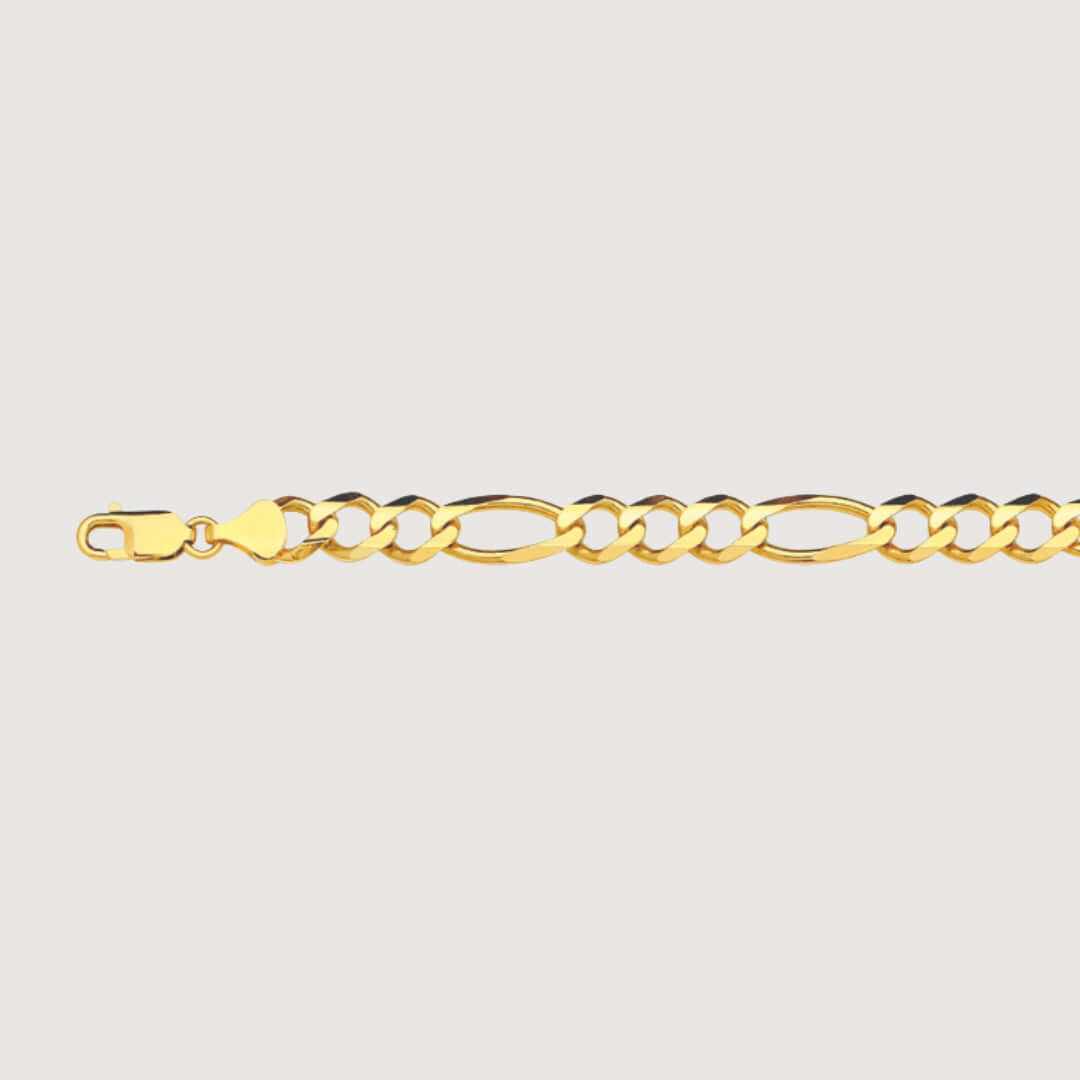Figaro Chain 5.5mm  – Solid Yellow Gold
