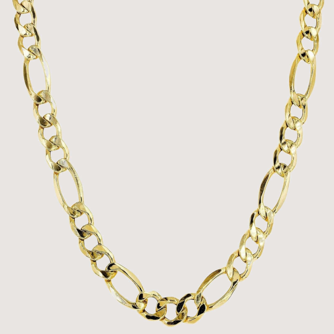 Figaro Chain 6.5mm  – Solid Yellow Gold