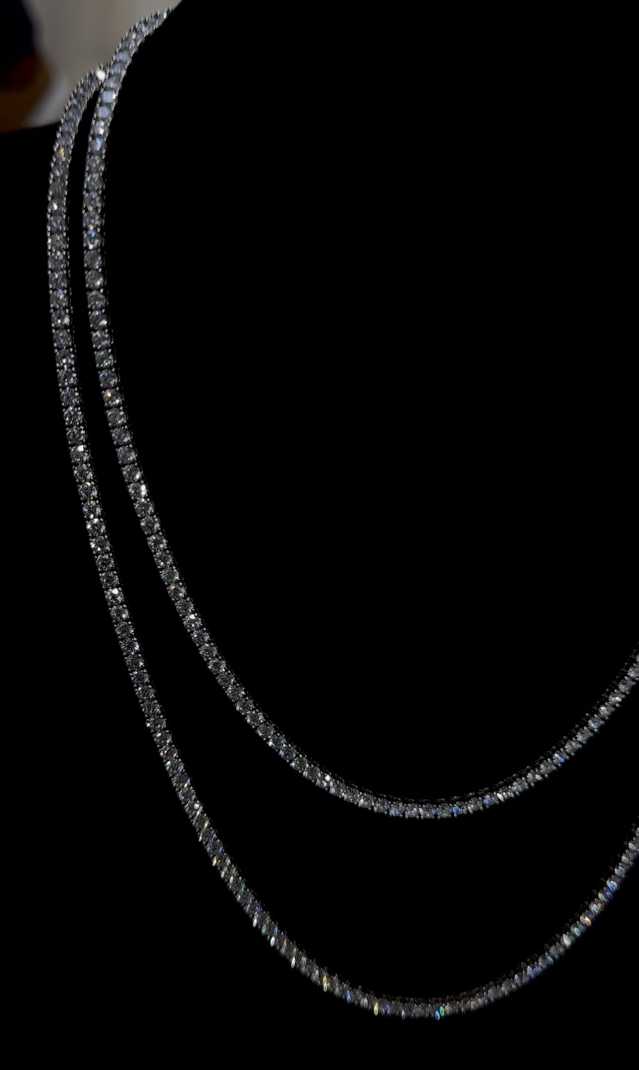 14k Gold & Diamond Tennis Necklace