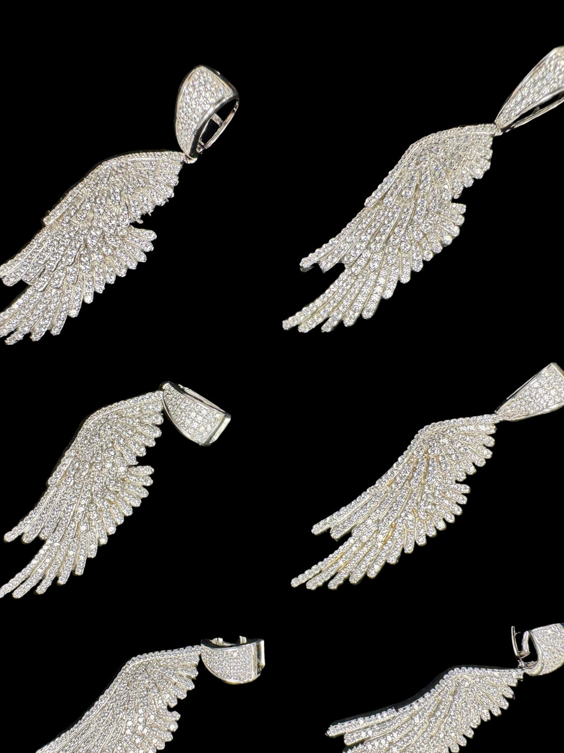 Diamond Angel Wings Pendant